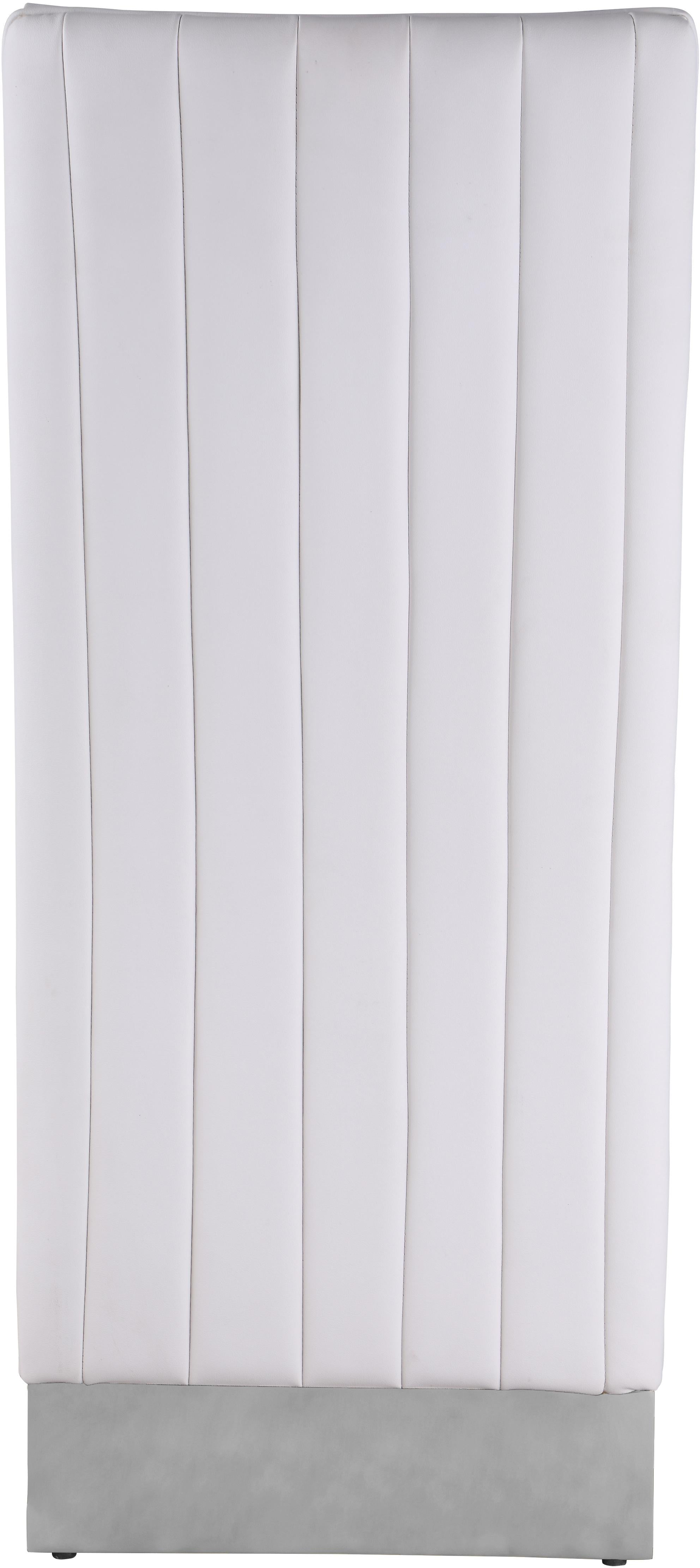 Porsha White Faux Leather Dining Chair - Luxury Home Furniture (MI)