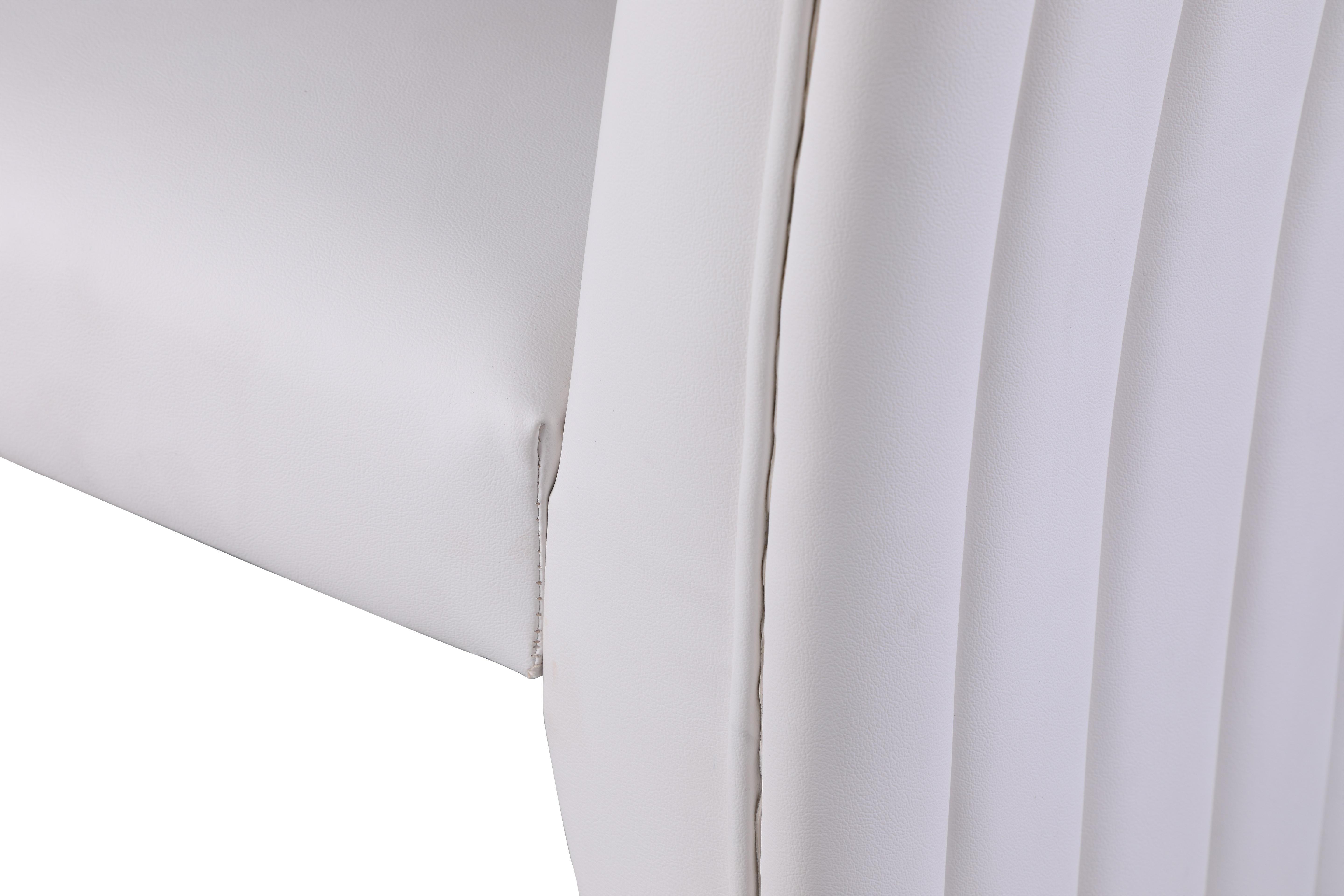 Porsha White Faux Leather Dining Chair - Luxury Home Furniture (MI)