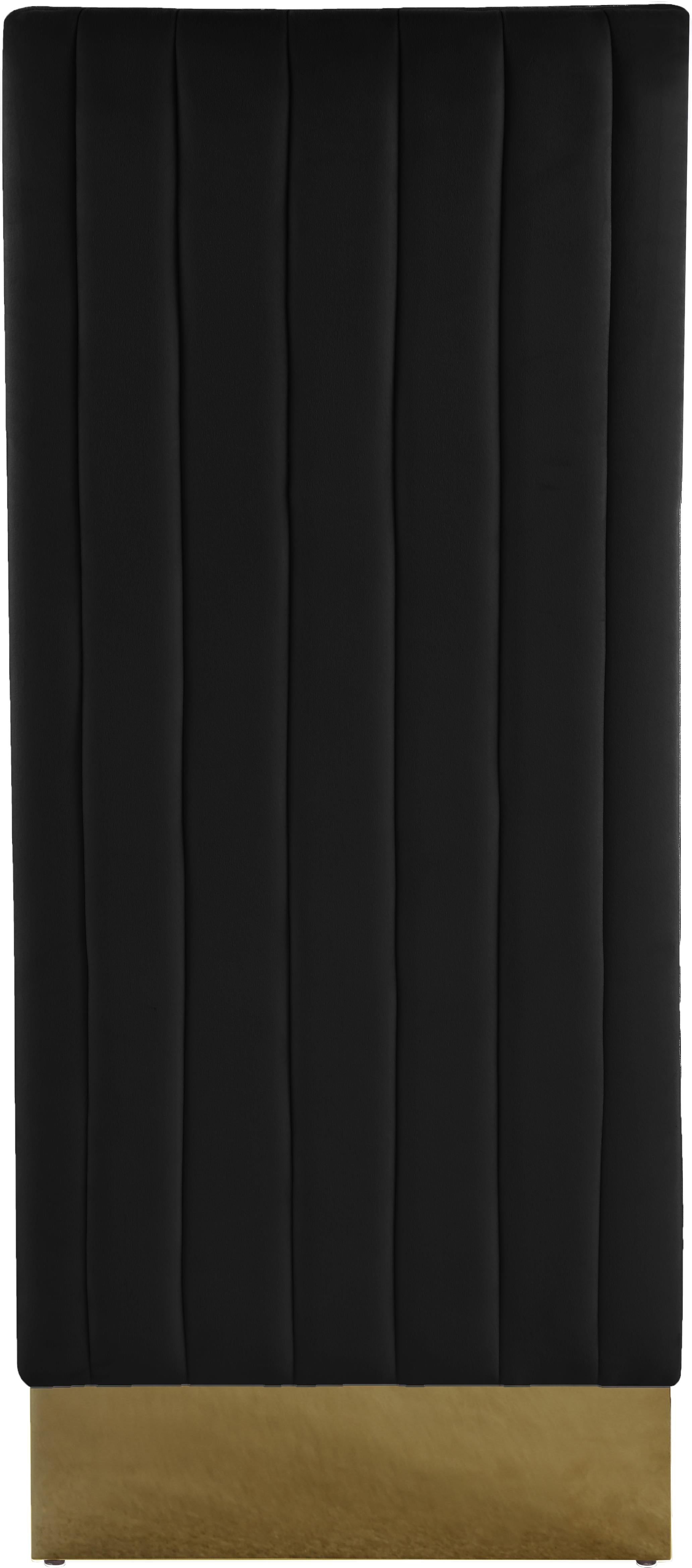 Porsha Black Velvet Dining Chair - Luxury Home Furniture (MI)