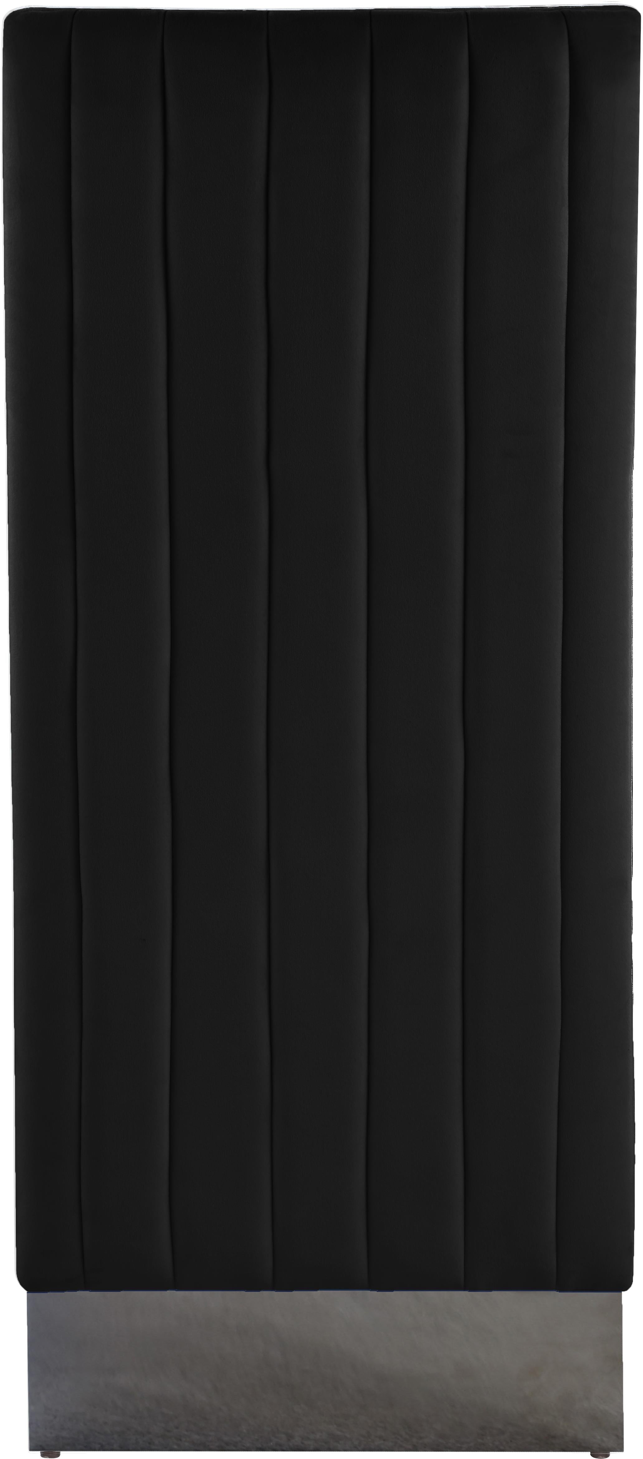 Porsha Black Velvet Dining Chair - Luxury Home Furniture (MI)