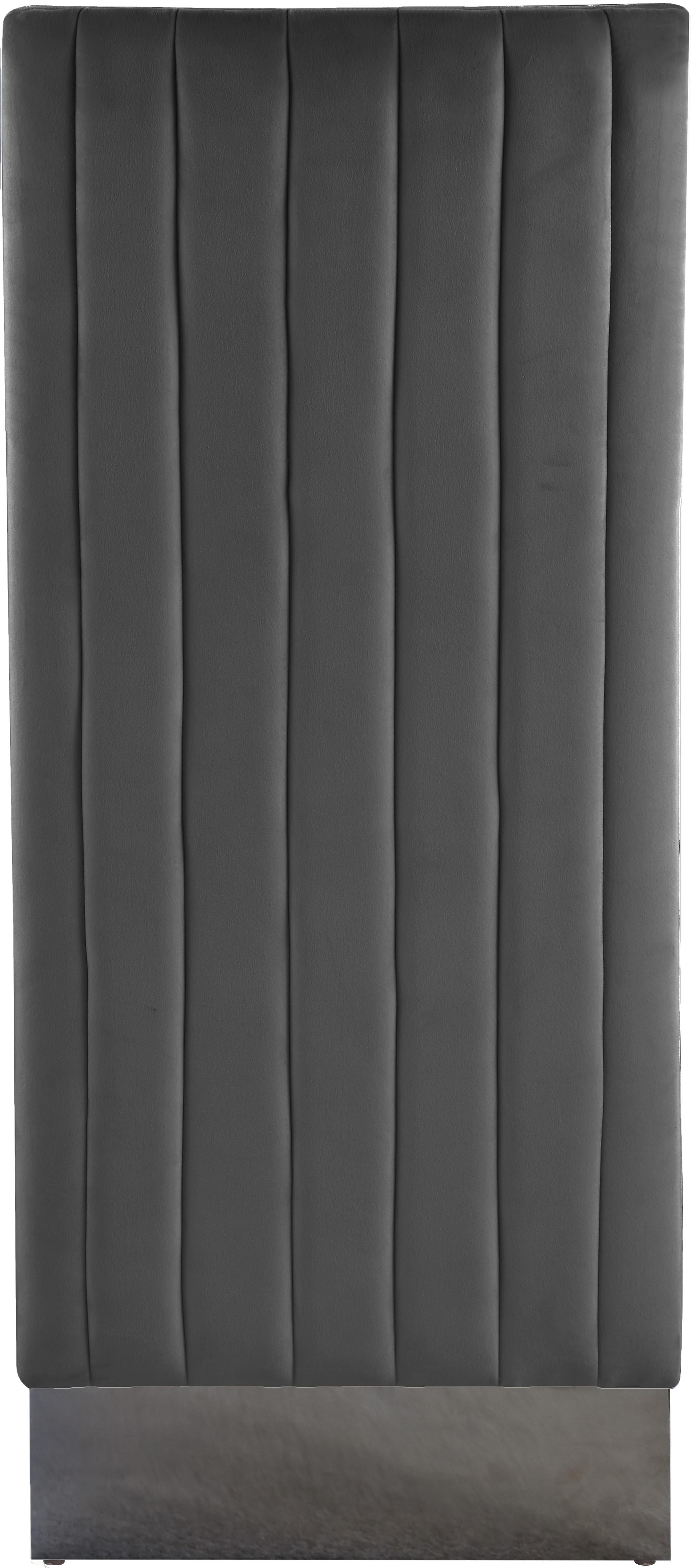 Porsha Grey Velvet Dining Chair - Luxury Home Furniture (MI)