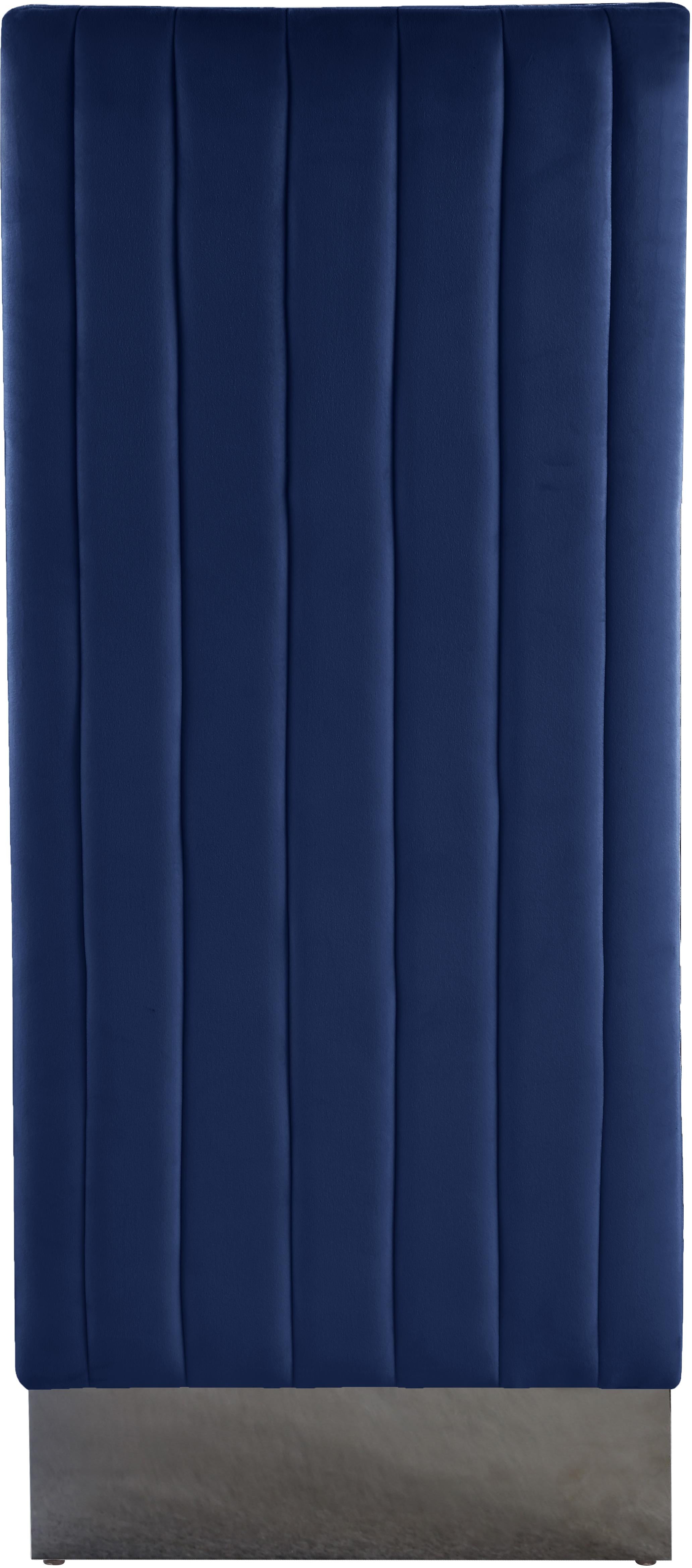 Porsha Navy Velvet Dining Chair - Luxury Home Furniture (MI)