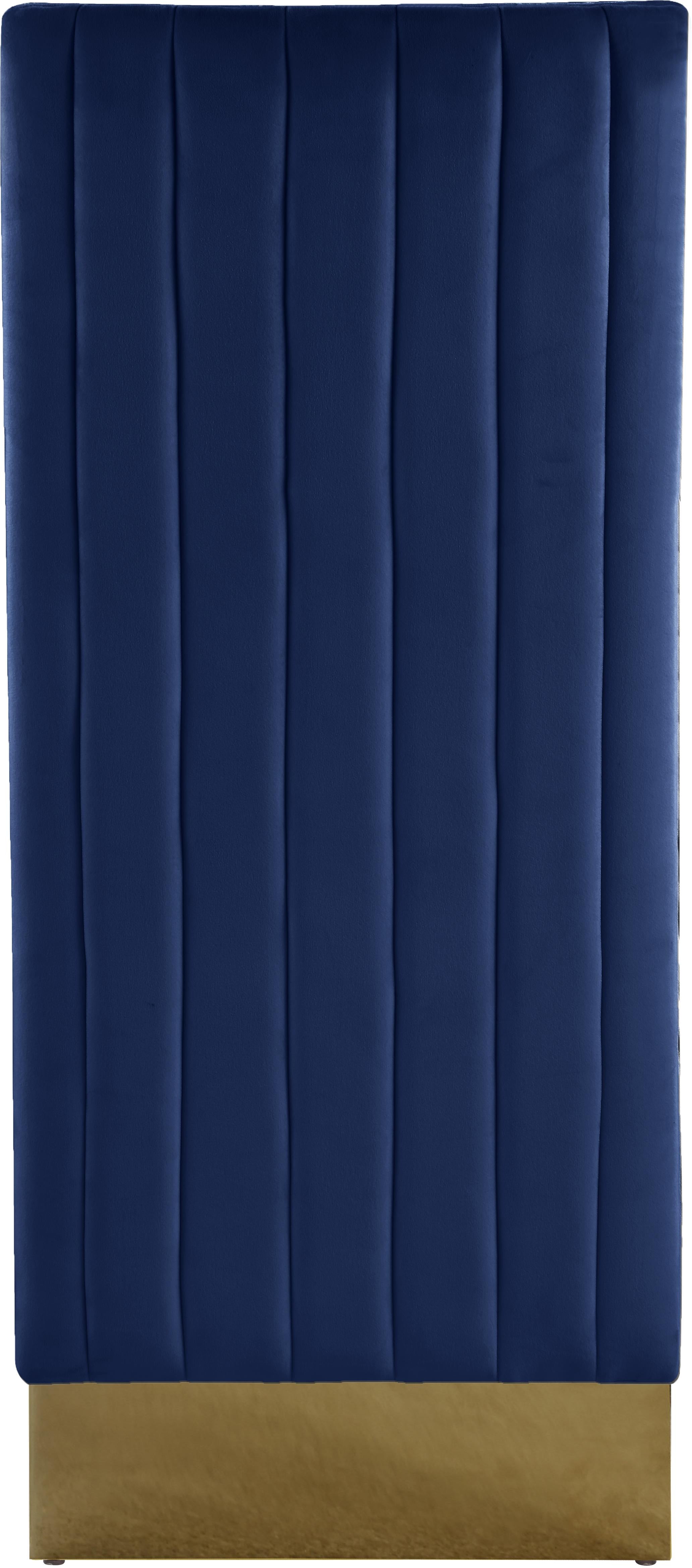 Porsha Navy Velvet Dining Chair - Luxury Home Furniture (MI)