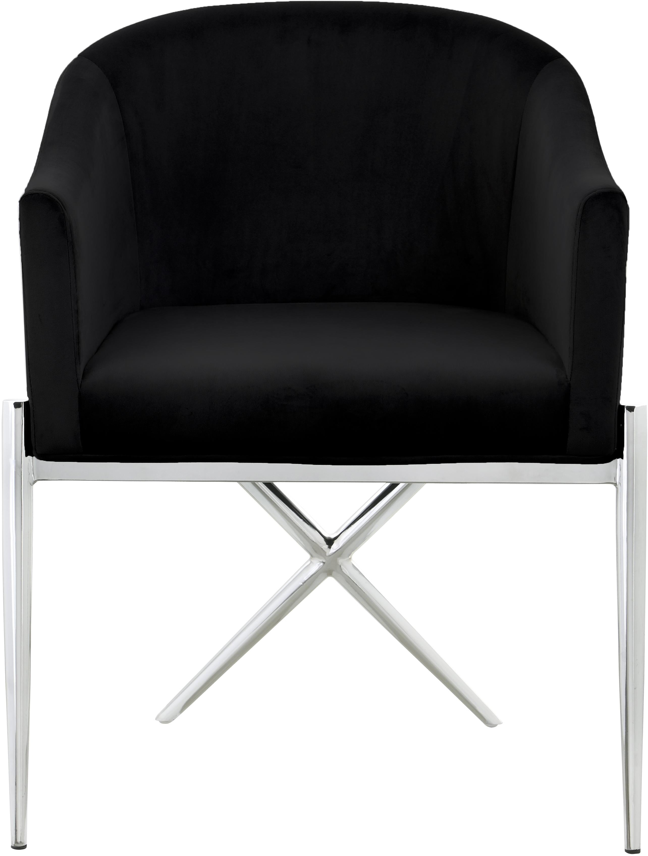 Xavier Black Velvet Dining Chair - Luxury Home Furniture (MI)