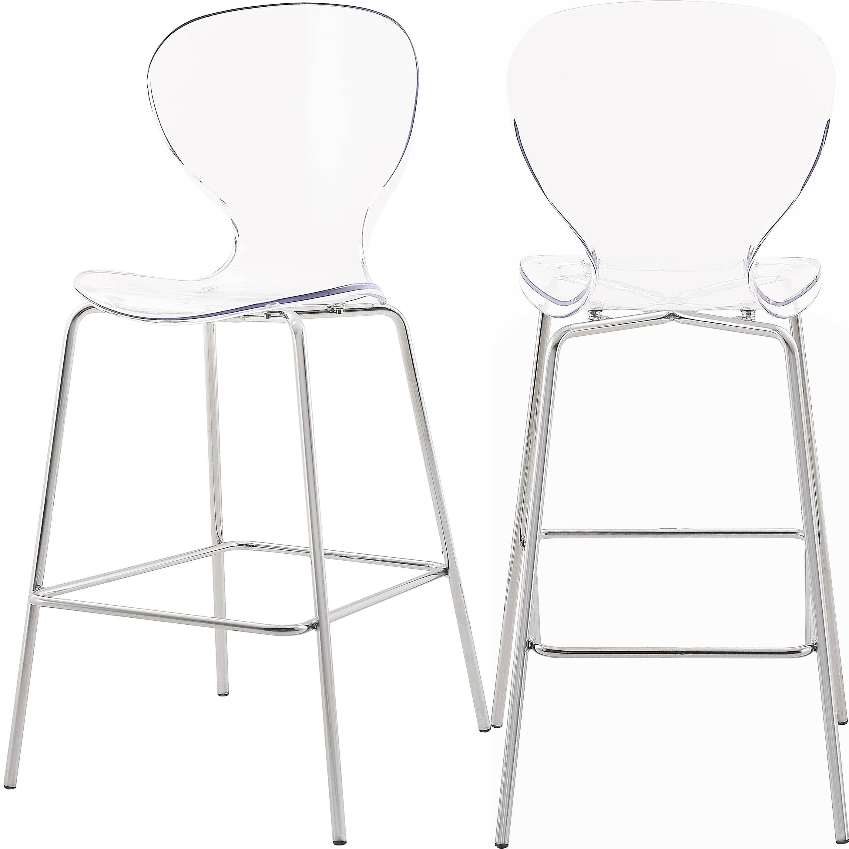 Clarion Chrome Stool - Luxury Home Furniture (MI)
