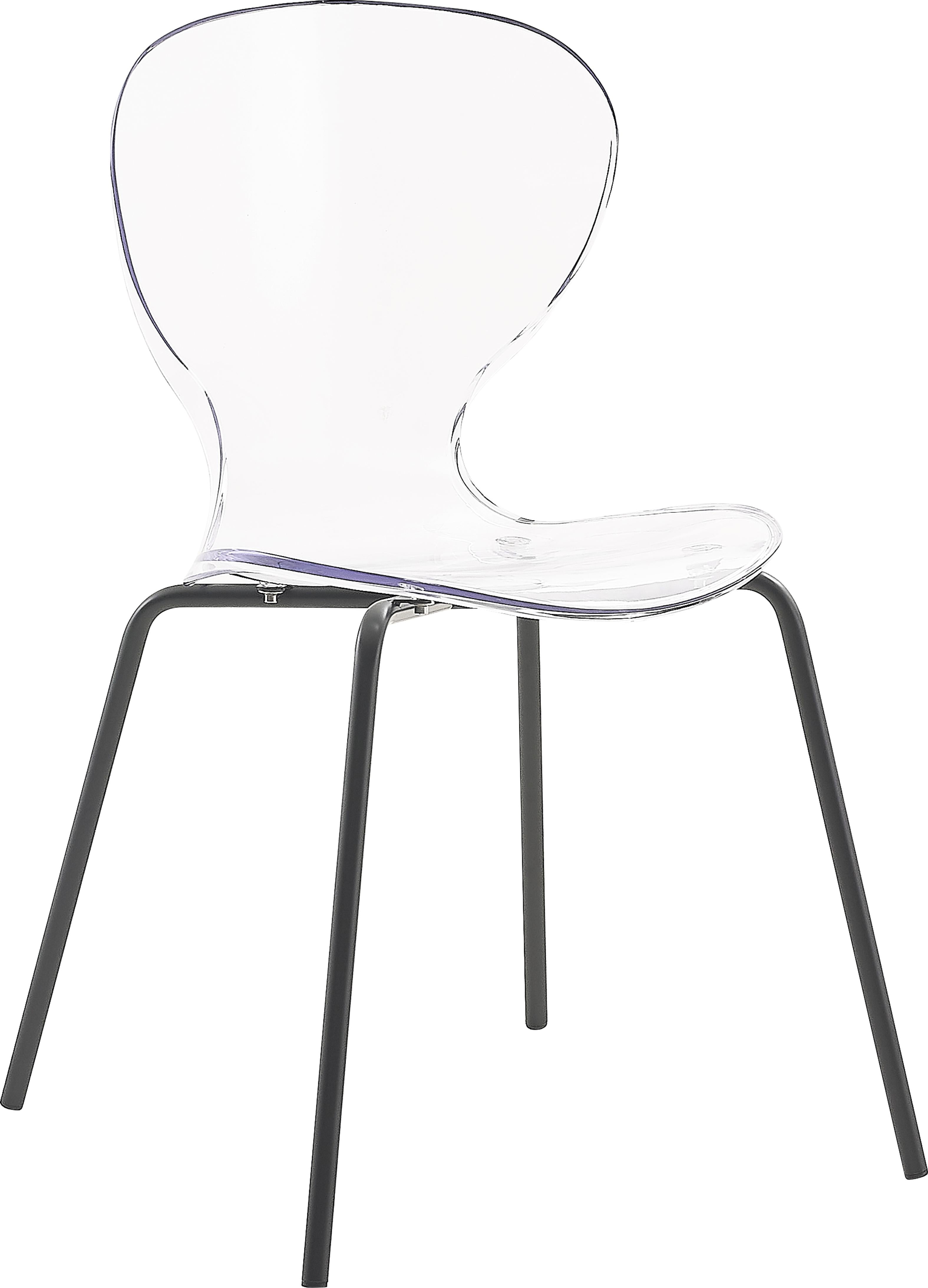Clarion Matte Black Dining Chair - Luxury Home Furniture (MI)