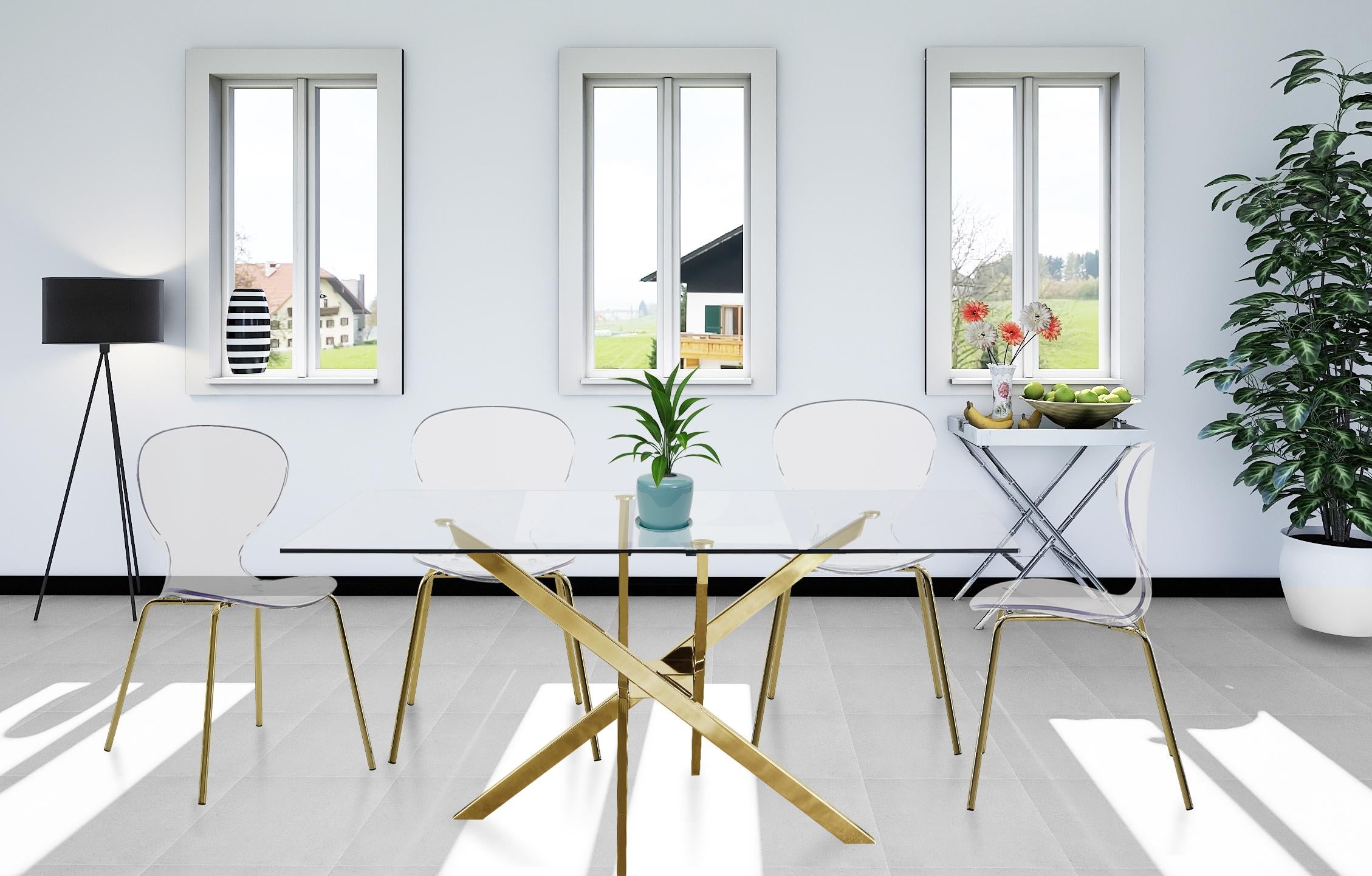 Clarion Gold Dining Chair - Luxury Home Furniture (MI)