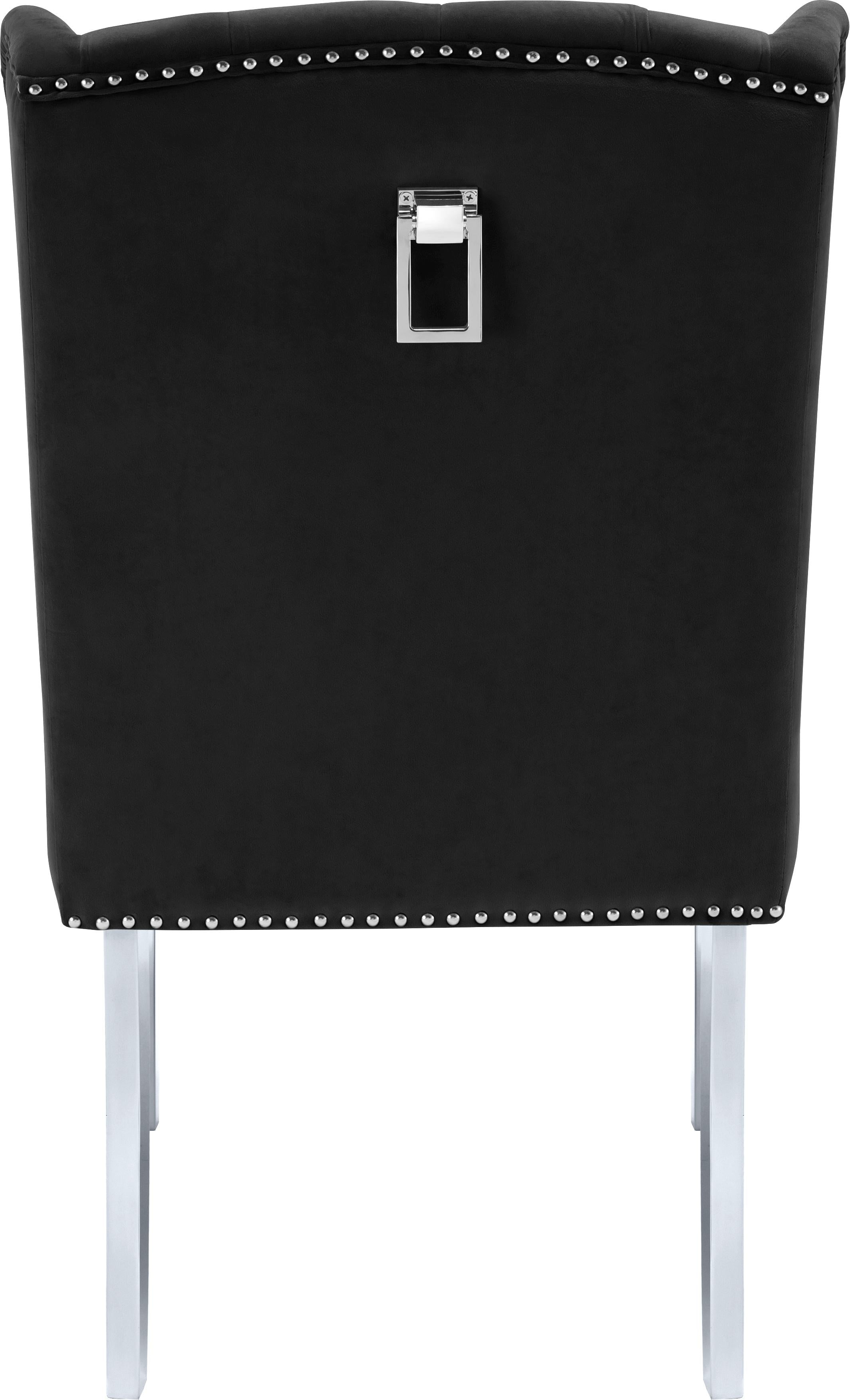 Suri Black Velvet Dining Chair - Luxury Home Furniture (MI)