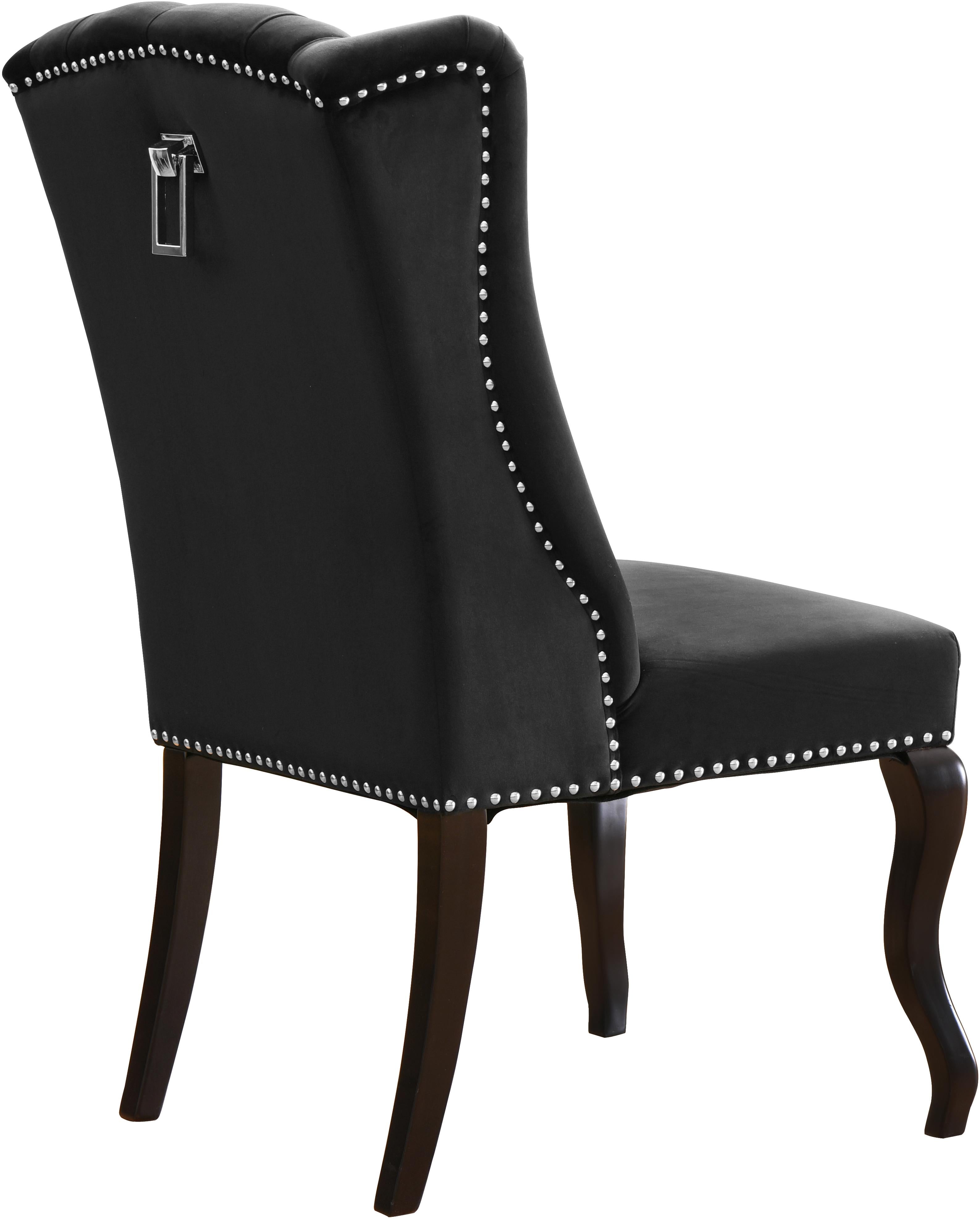 Suri Black Velvet Dining Chair - Luxury Home Furniture (MI)