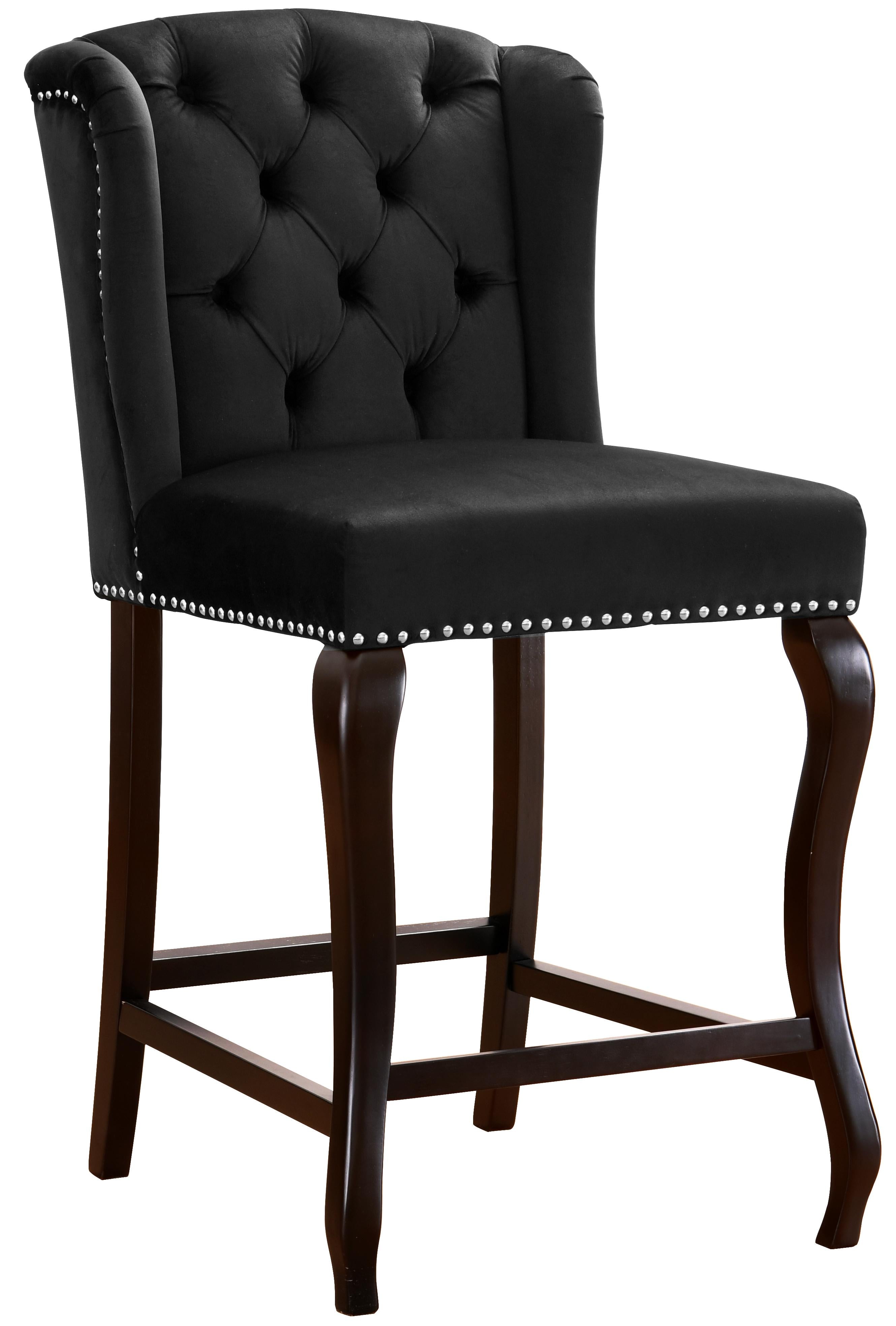 Suri Black Velvet Stool - Luxury Home Furniture (MI)