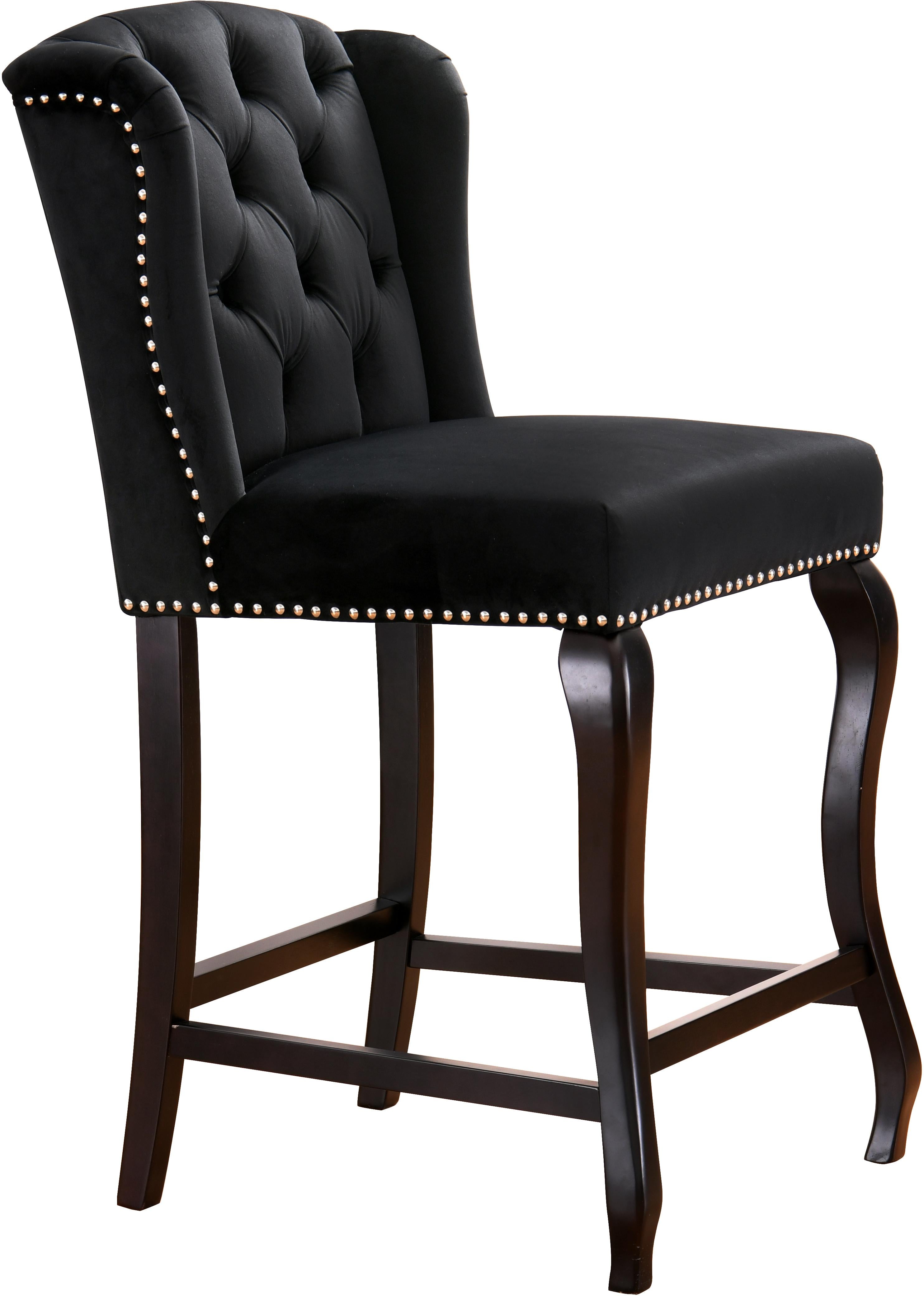 Suri Black Velvet Stool - Luxury Home Furniture (MI)