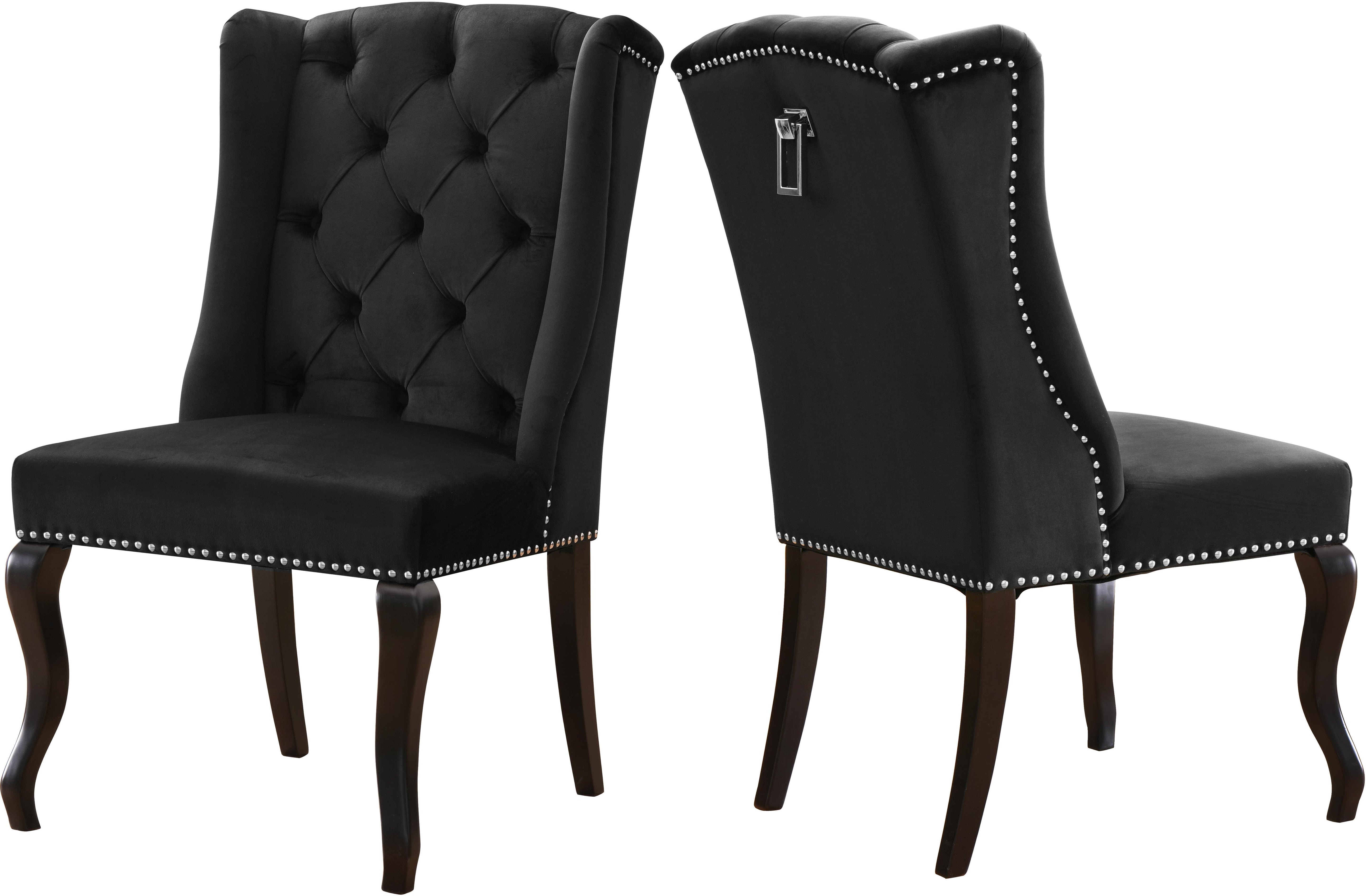 Suri Black Velvet Dining Chair - Luxury Home Furniture (MI)