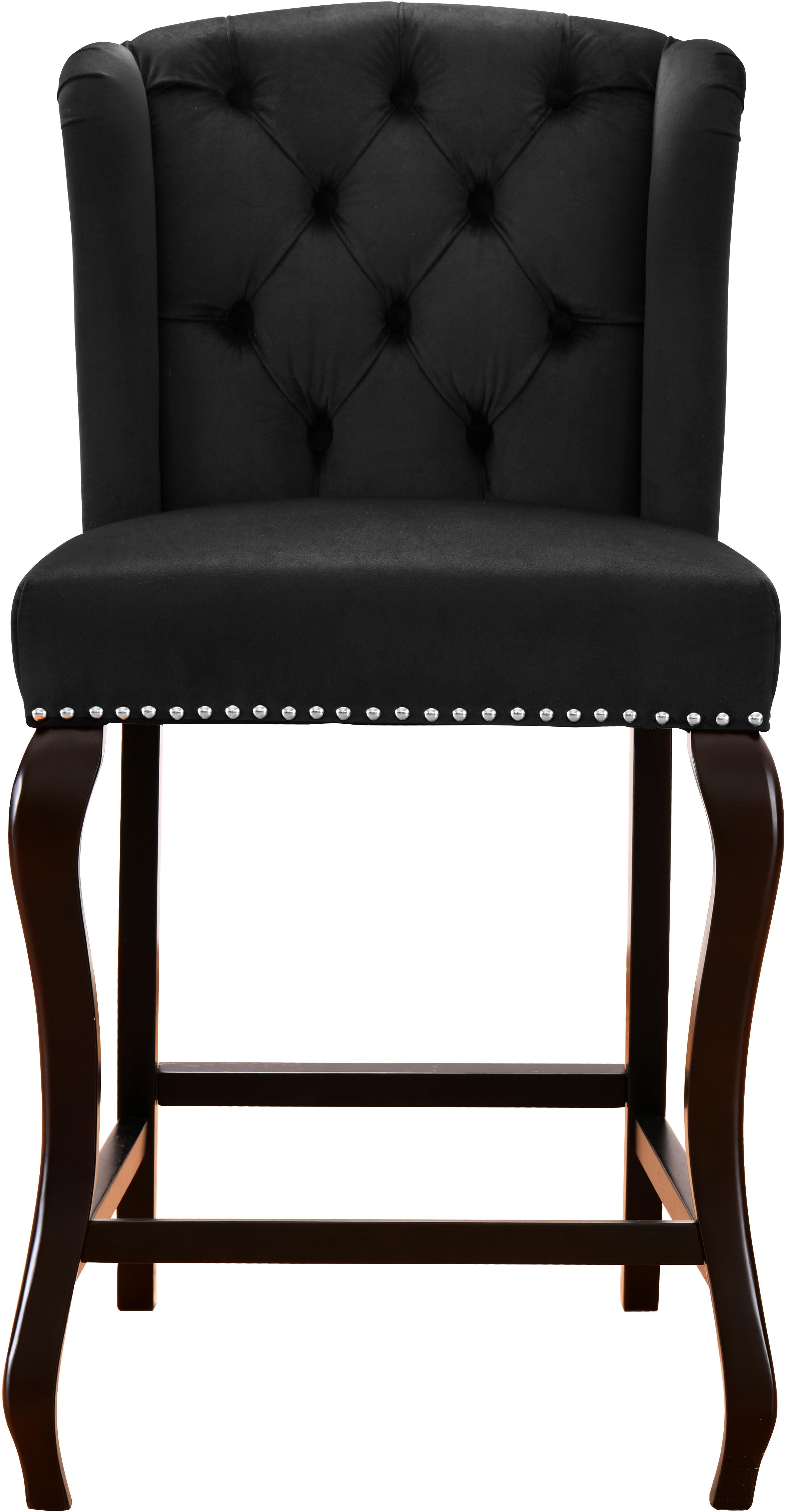 Suri Black Velvet Stool - Luxury Home Furniture (MI)
