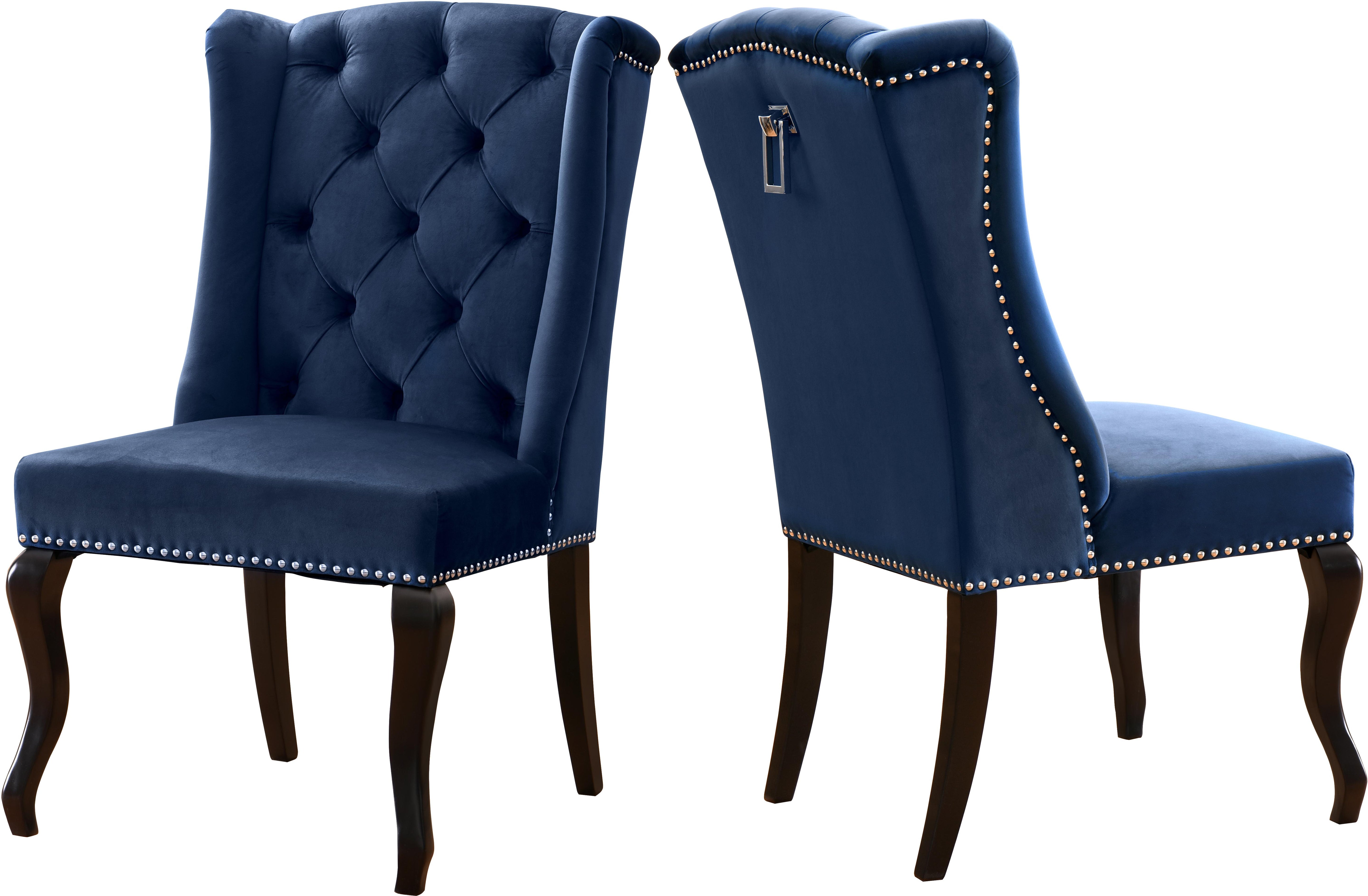 Suri Navy Velvet Dining Chair - Luxury Home Furniture (MI)