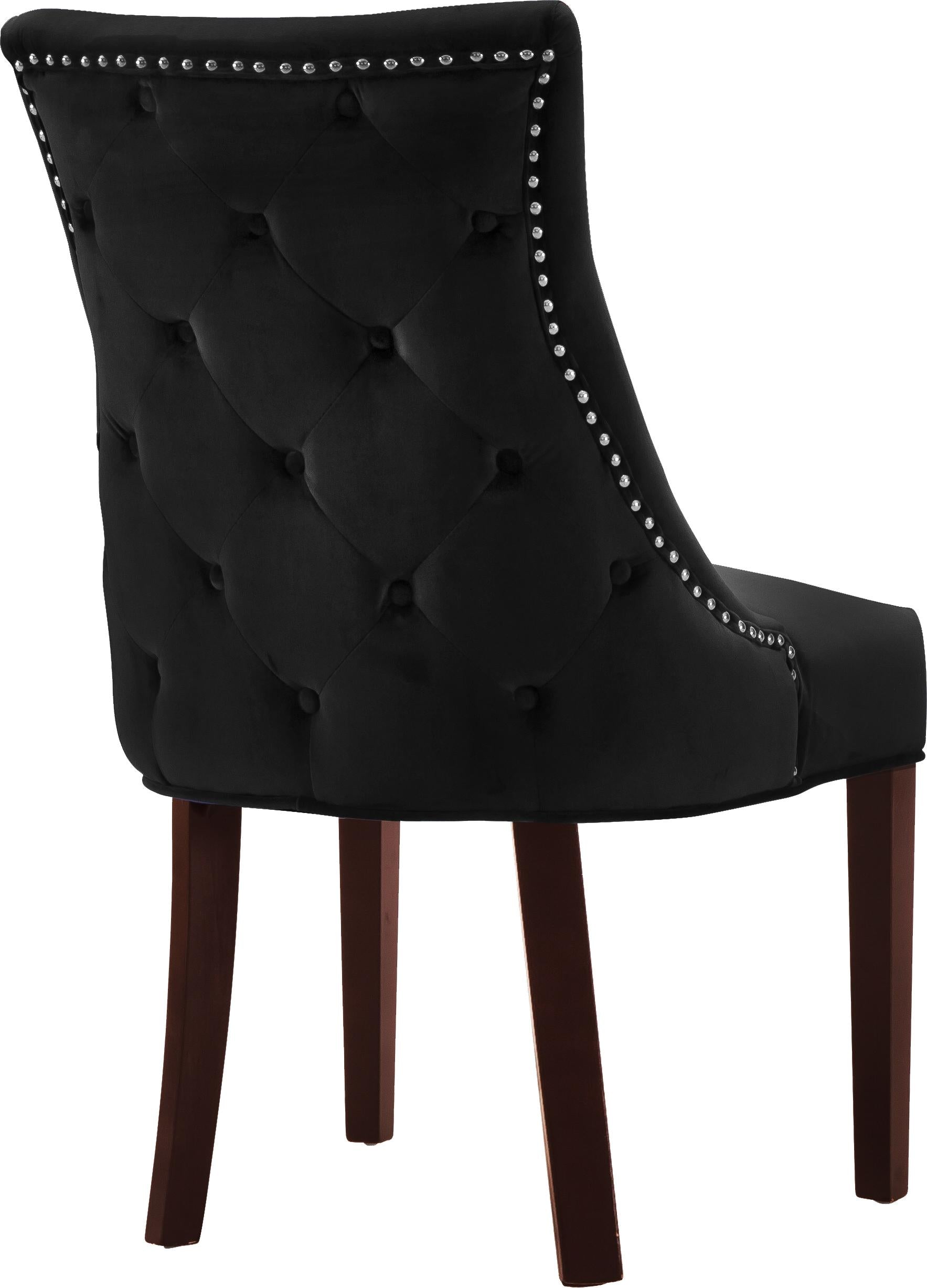 Hannah Black Velvet Dining Chair - Luxury Home Furniture (MI)