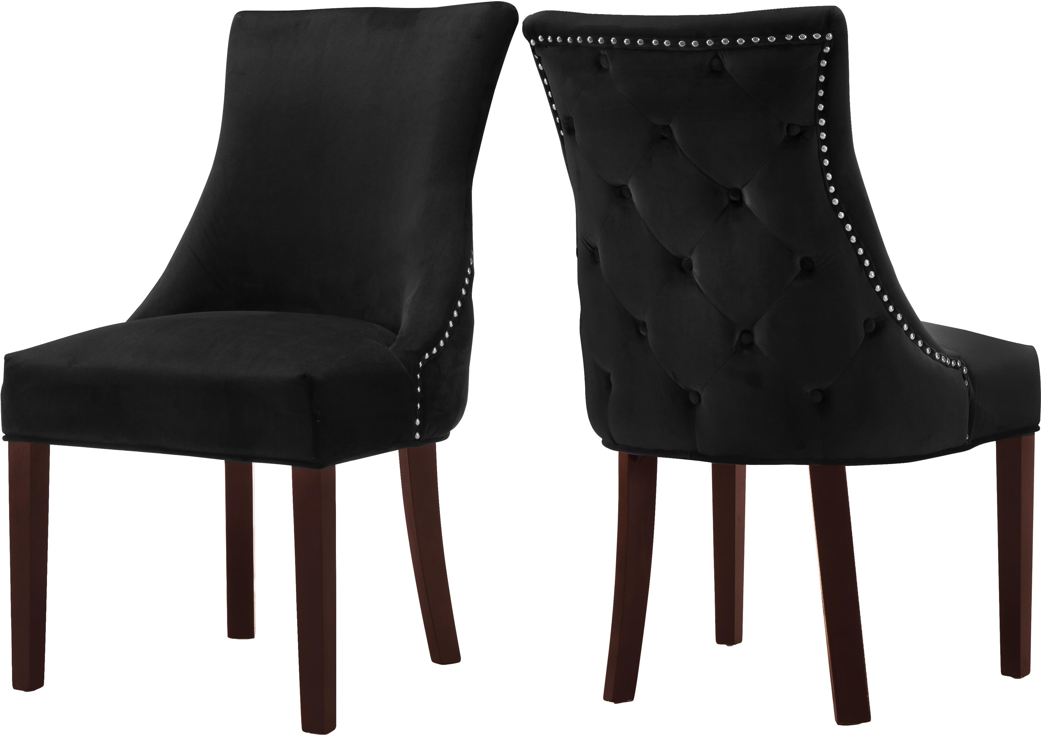 Hannah Black Velvet Dining Chair - Luxury Home Furniture (MI)