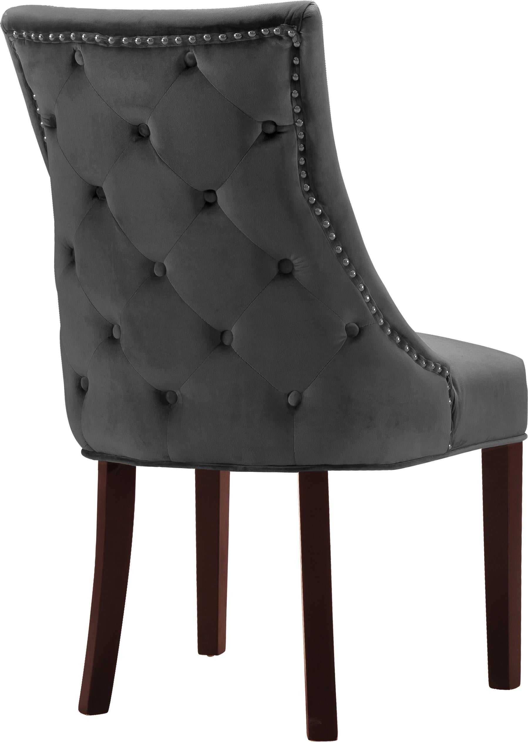 Hannah Grey Velvet Dining Chair - Luxury Home Furniture (MI)