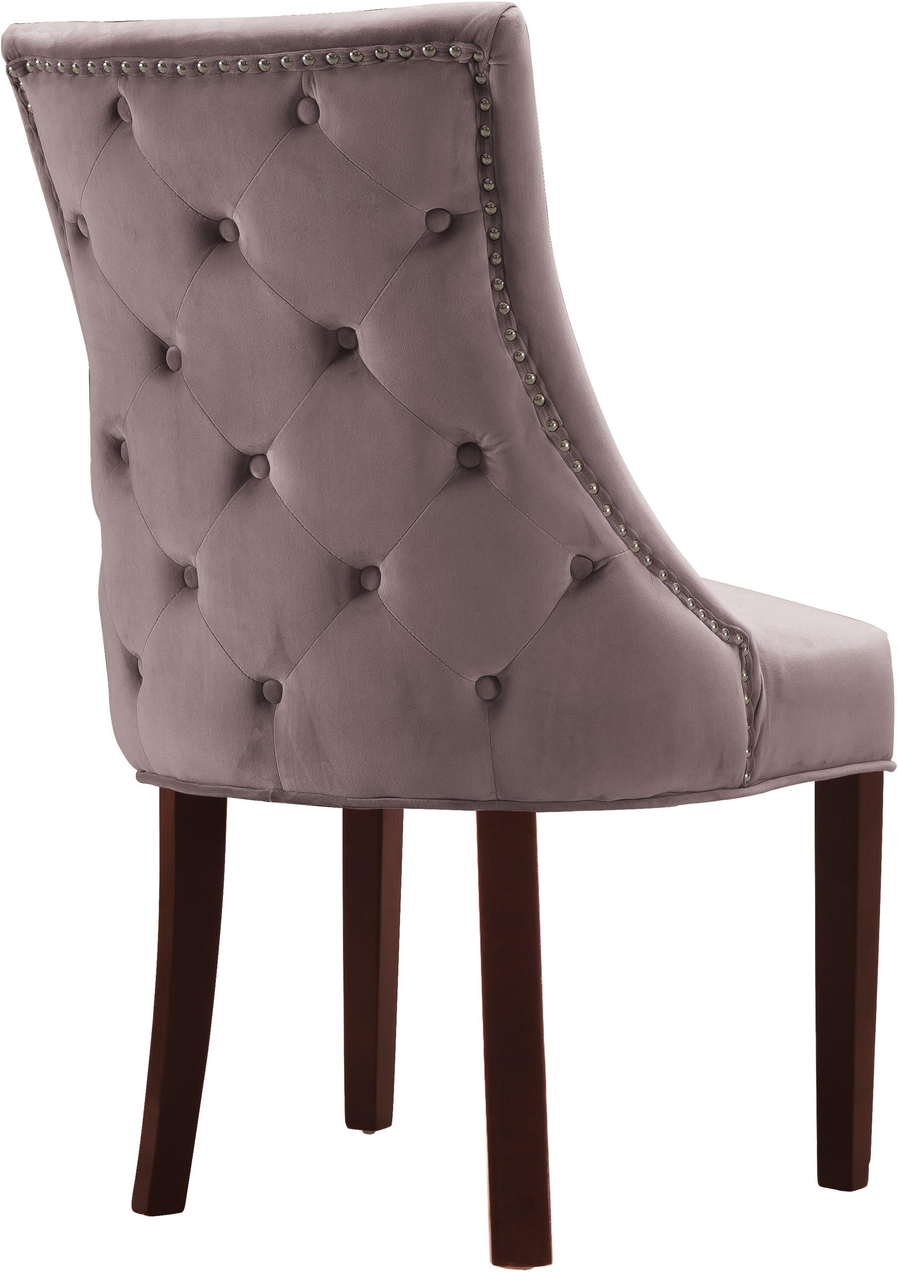 Hannah Pink Velvet Dining Chair - Luxury Home Furniture (MI)