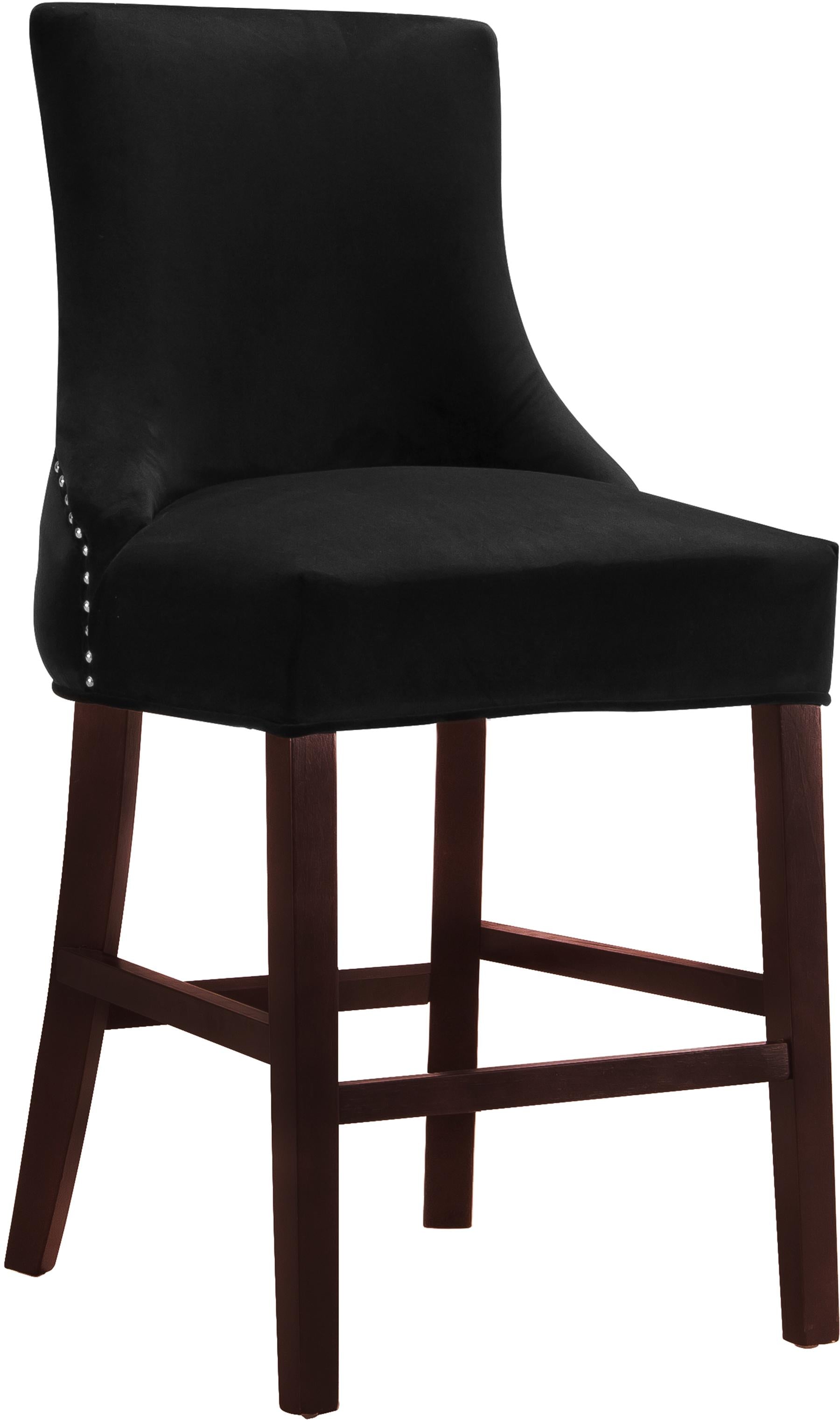 Hannah Black Velvet Stool - Luxury Home Furniture (MI)