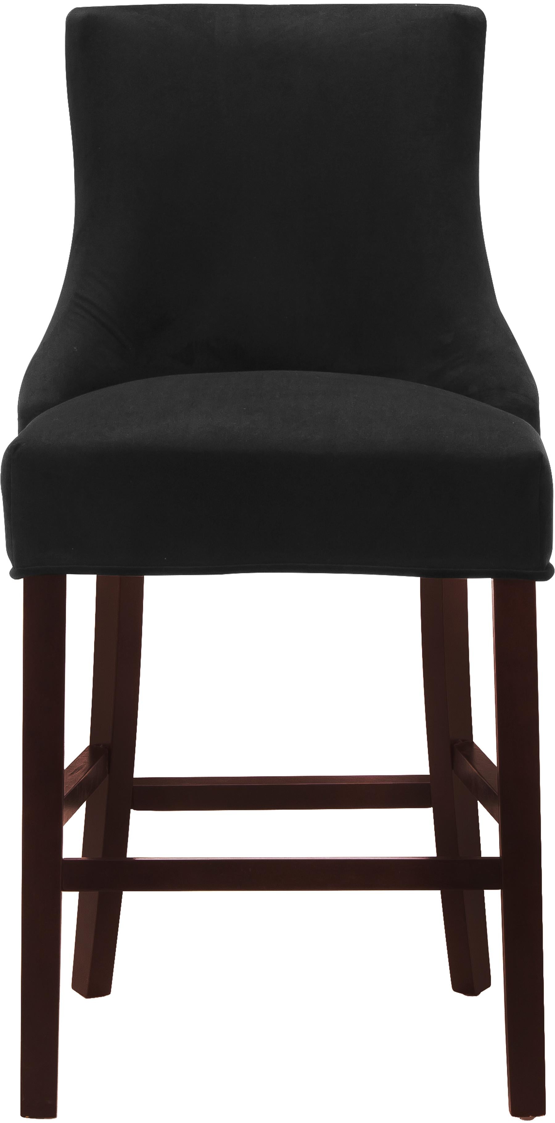 Hannah Black Velvet Stool - Luxury Home Furniture (MI)