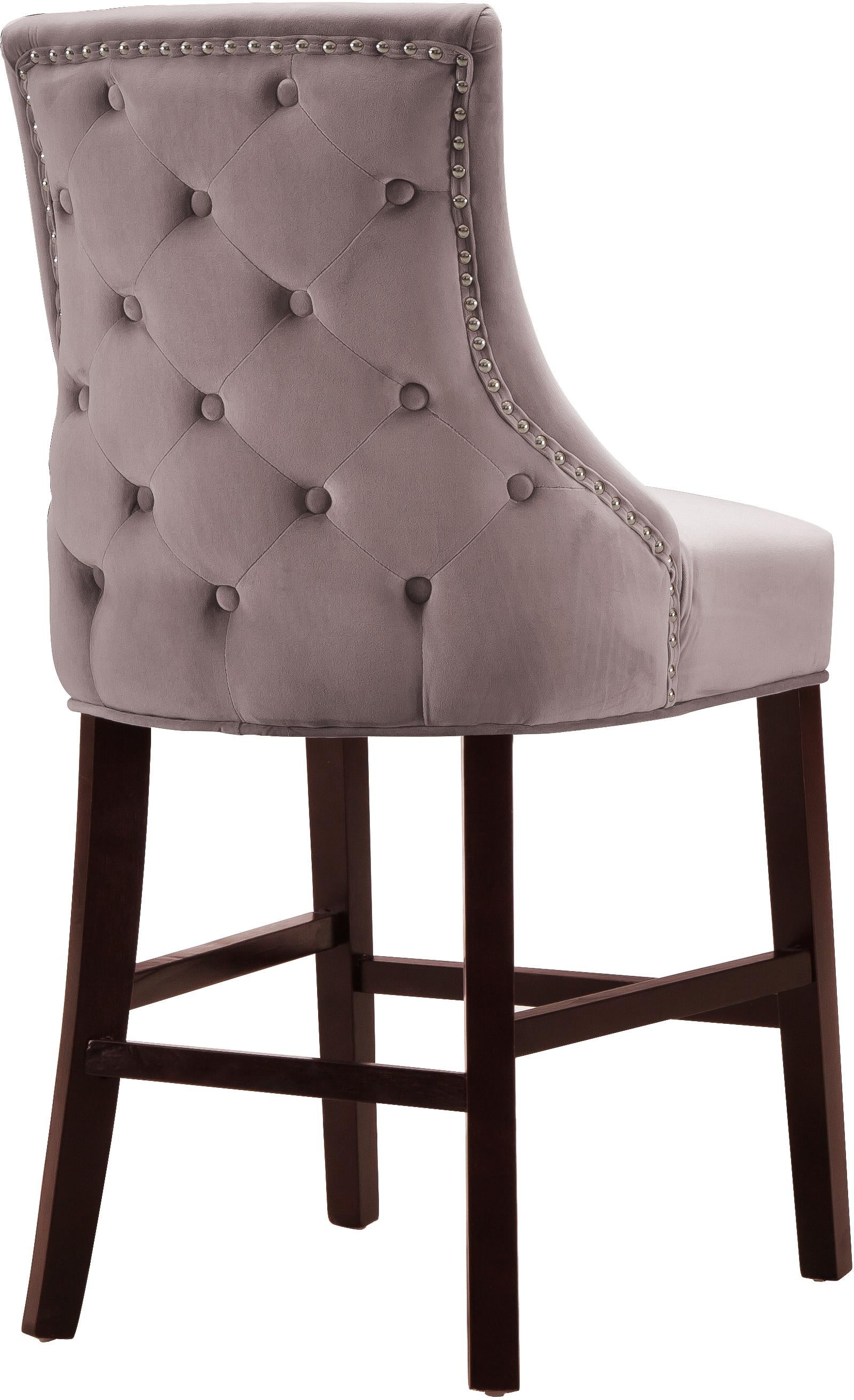 Hannah Pink Velvet Stool - Luxury Home Furniture (MI)