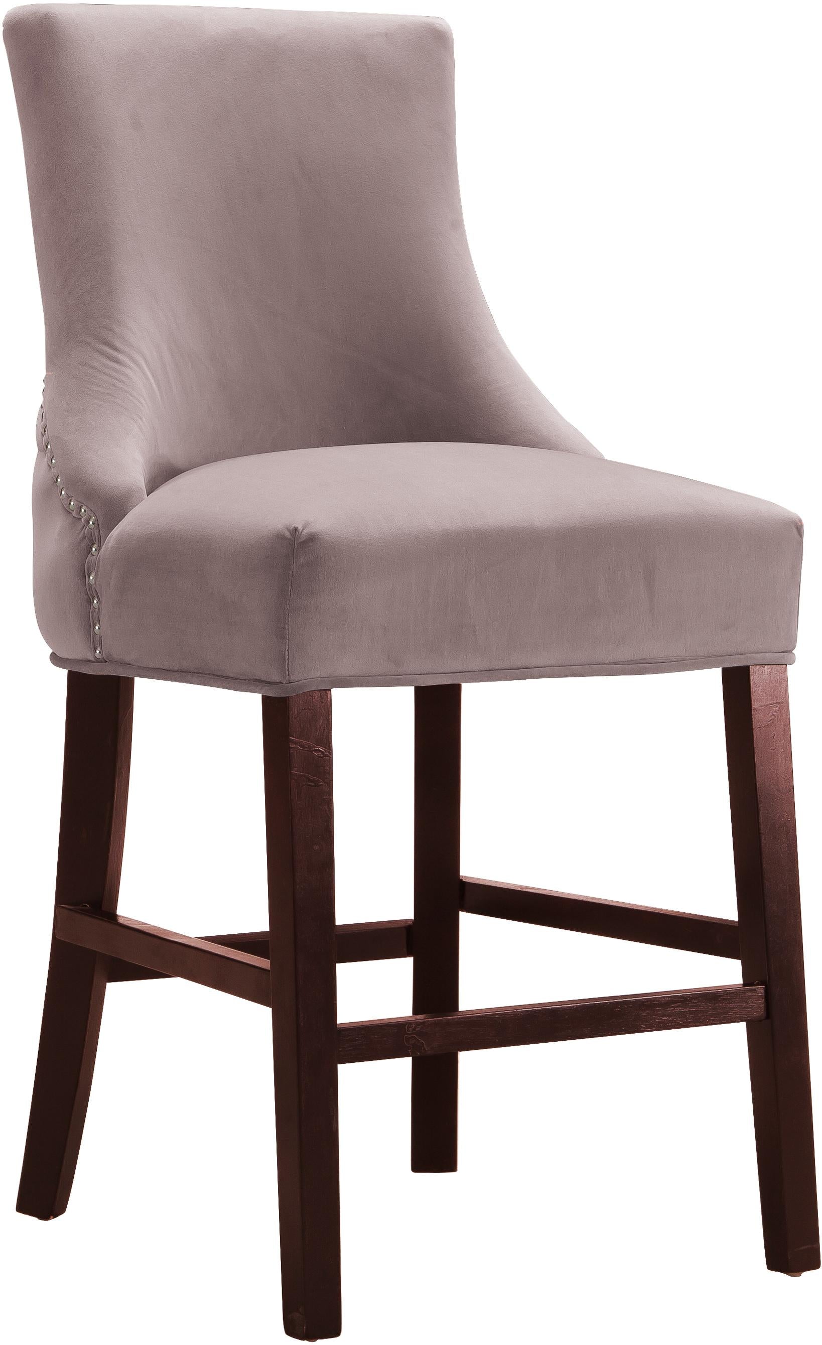 Hannah Pink Velvet Stool - Luxury Home Furniture (MI)
