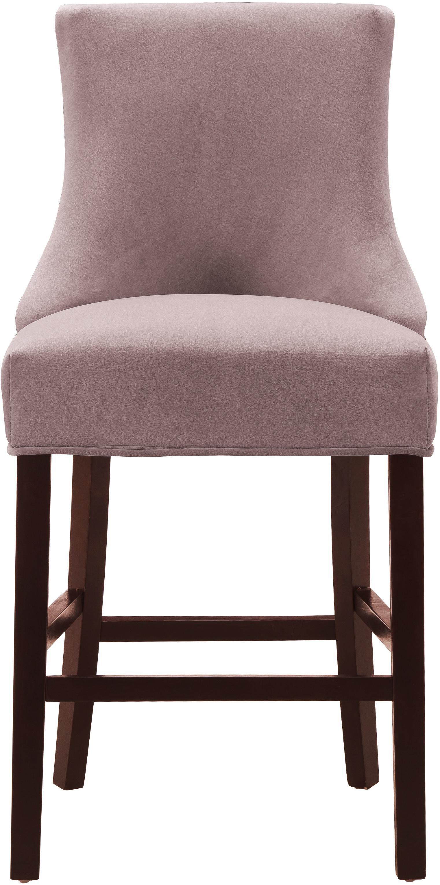 Hannah Pink Velvet Stool - Luxury Home Furniture (MI)