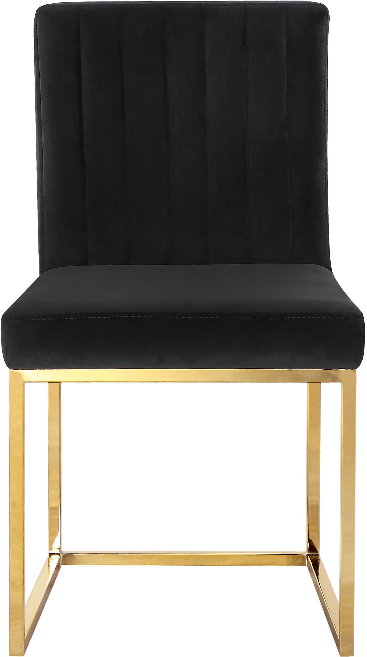 Giselle Black Velvet Dining Chair - Luxury Home Furniture (MI)