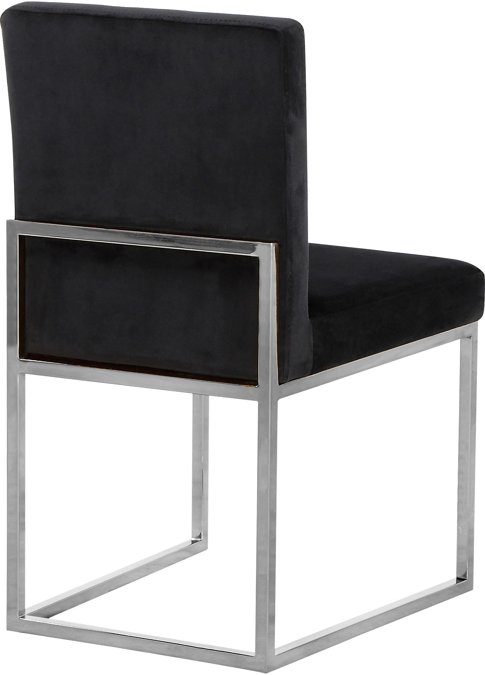 Giselle Black Velvet Dining Chair - Luxury Home Furniture (MI)