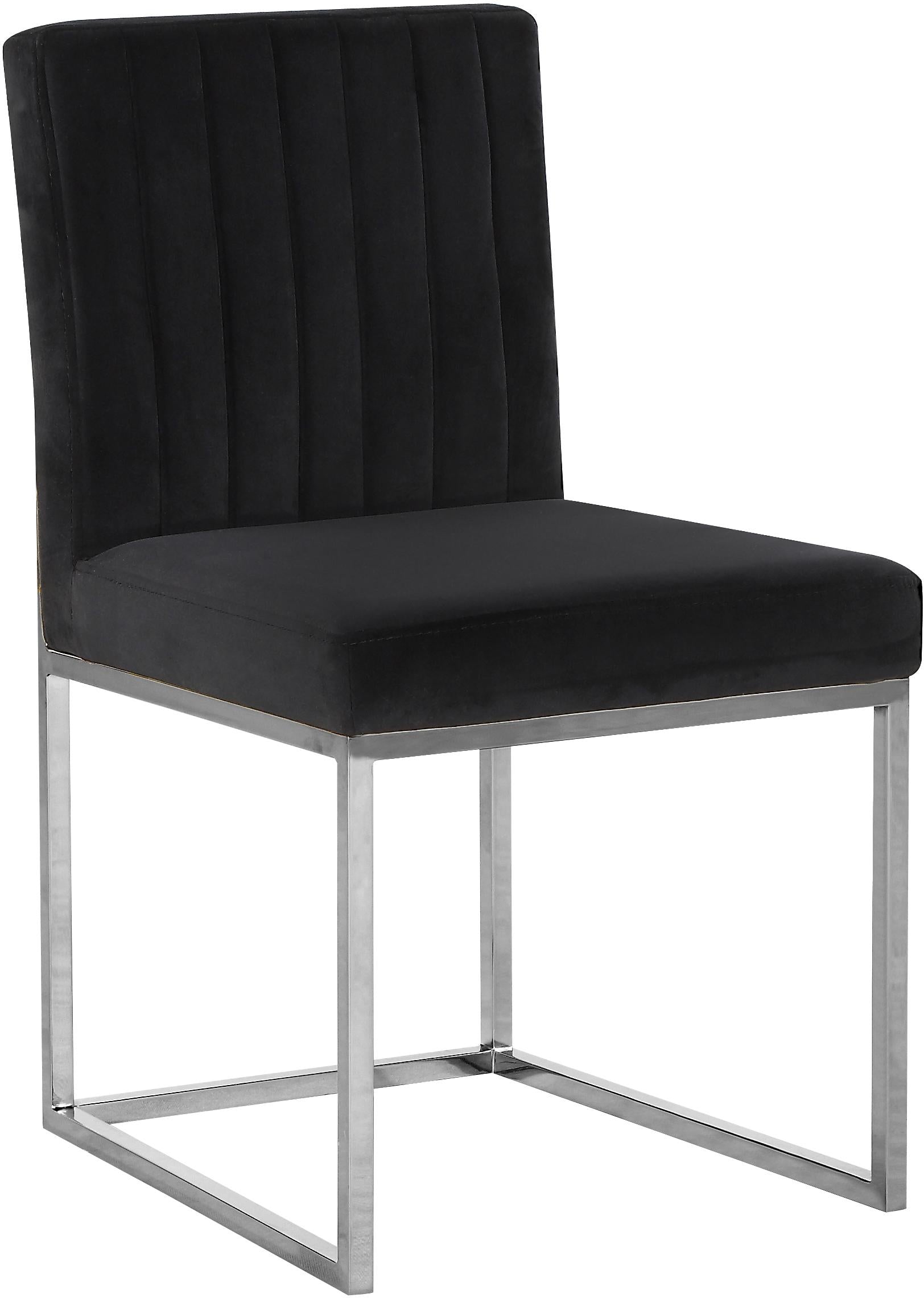Giselle Black Velvet Dining Chair - Luxury Home Furniture (MI)