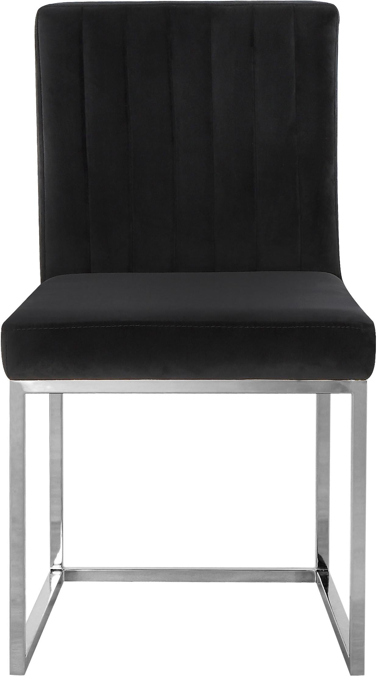 Giselle Black Velvet Dining Chair - Luxury Home Furniture (MI)