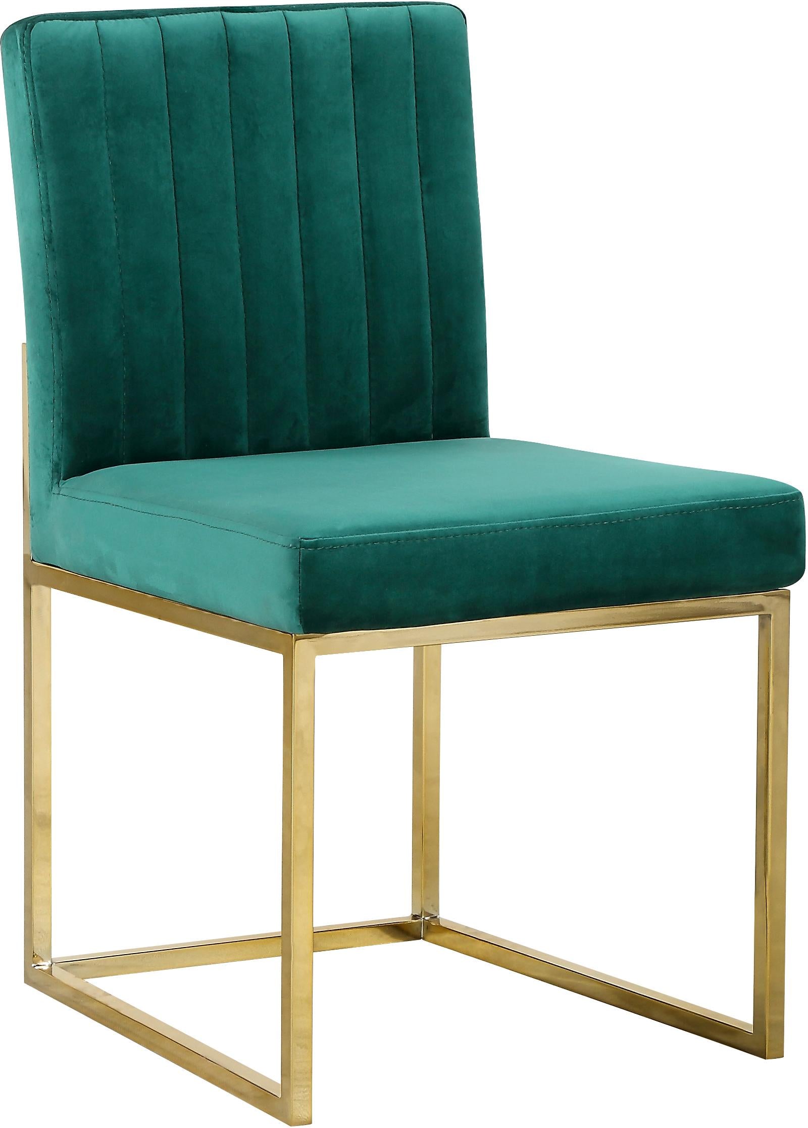 Giselle Green Velvet Dining Chair - Luxury Home Furniture (MI)