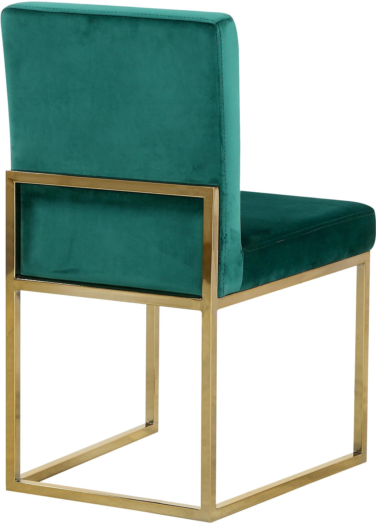 Giselle Green Velvet Dining Chair - Luxury Home Furniture (MI)