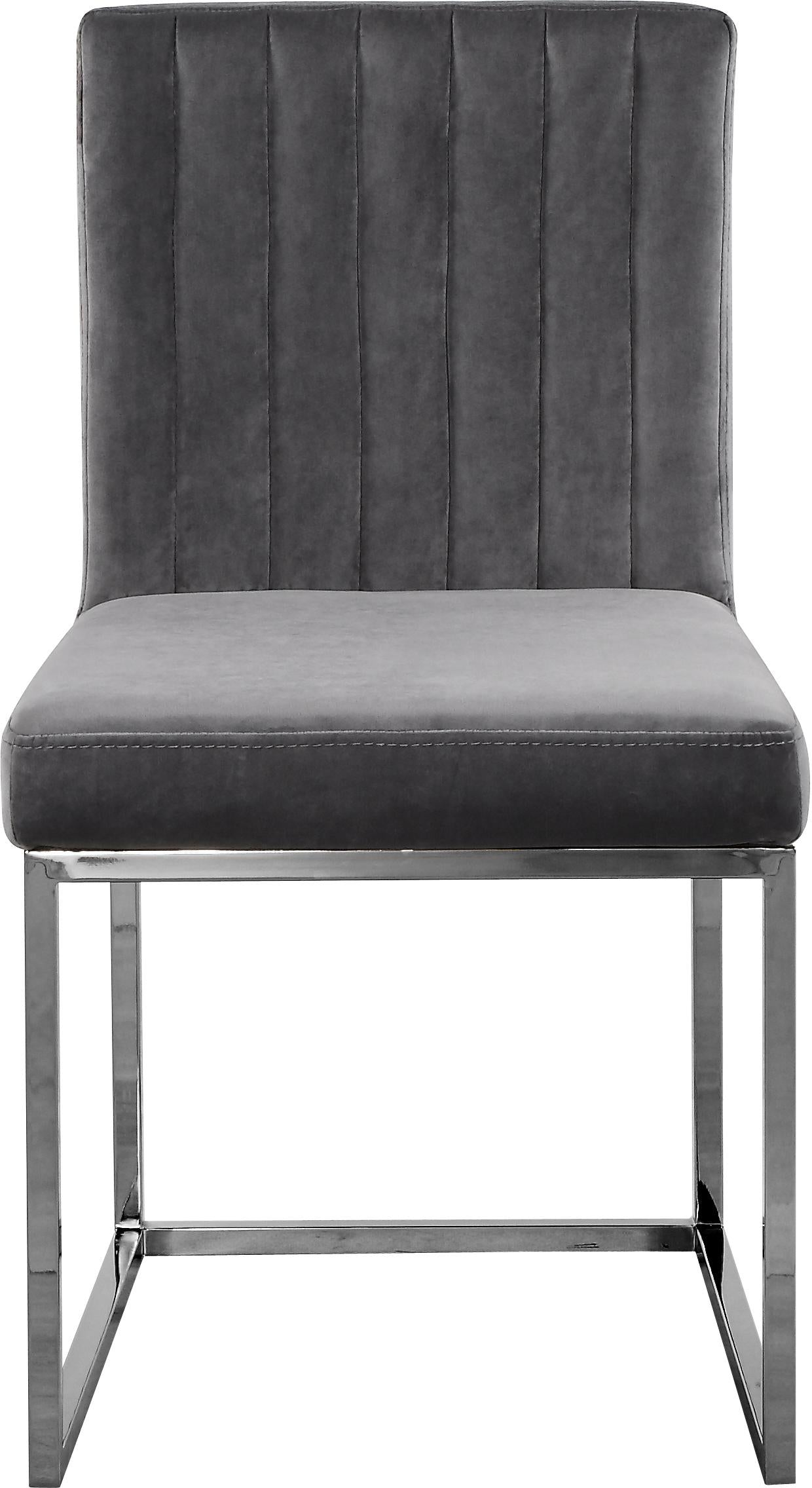 Giselle Grey Velvet Dining Chair - Luxury Home Furniture (MI)