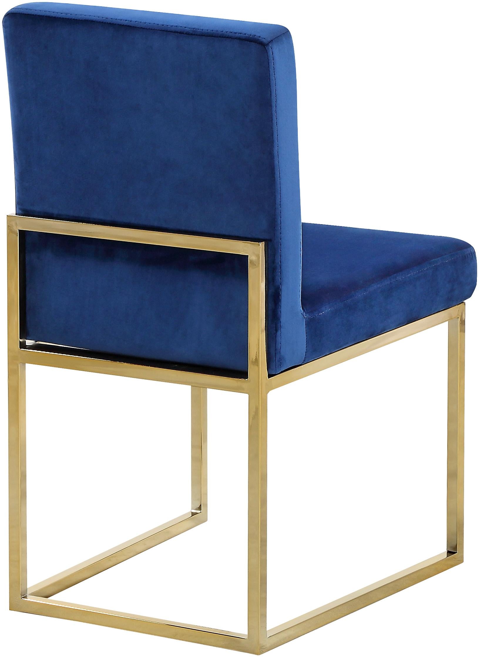 Giselle Navy Velvet Dining Chair - Luxury Home Furniture (MI)