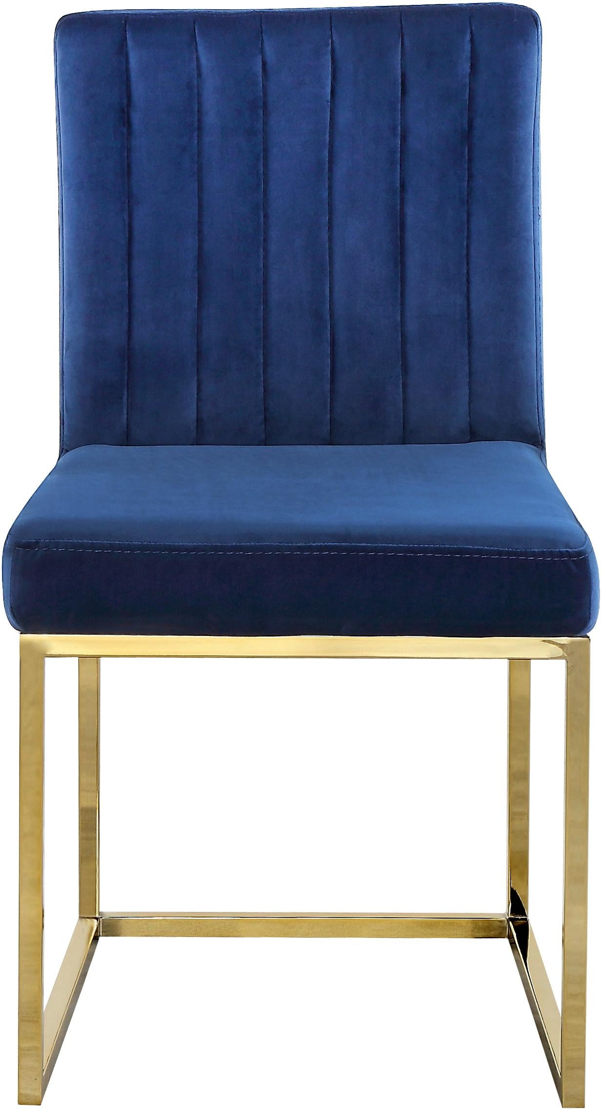 Giselle Navy Velvet Dining Chair - Luxury Home Furniture (MI)