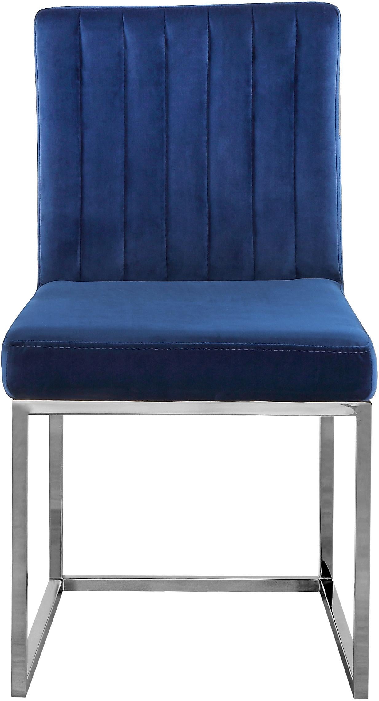 Giselle Navy Velvet Dining Chair - Luxury Home Furniture (MI)