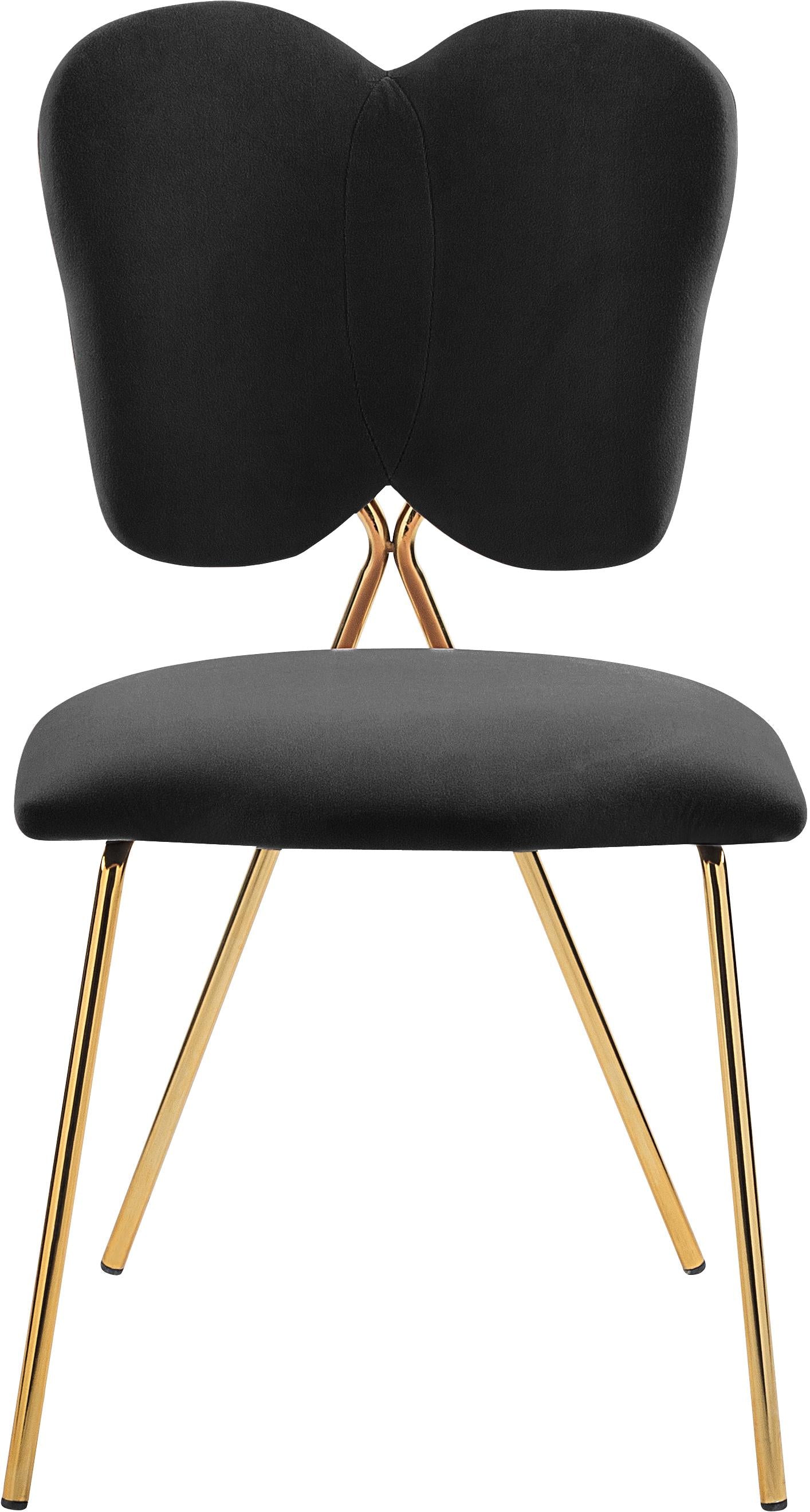 Angel Black Velvet Dining Chair - Luxury Home Furniture (MI)