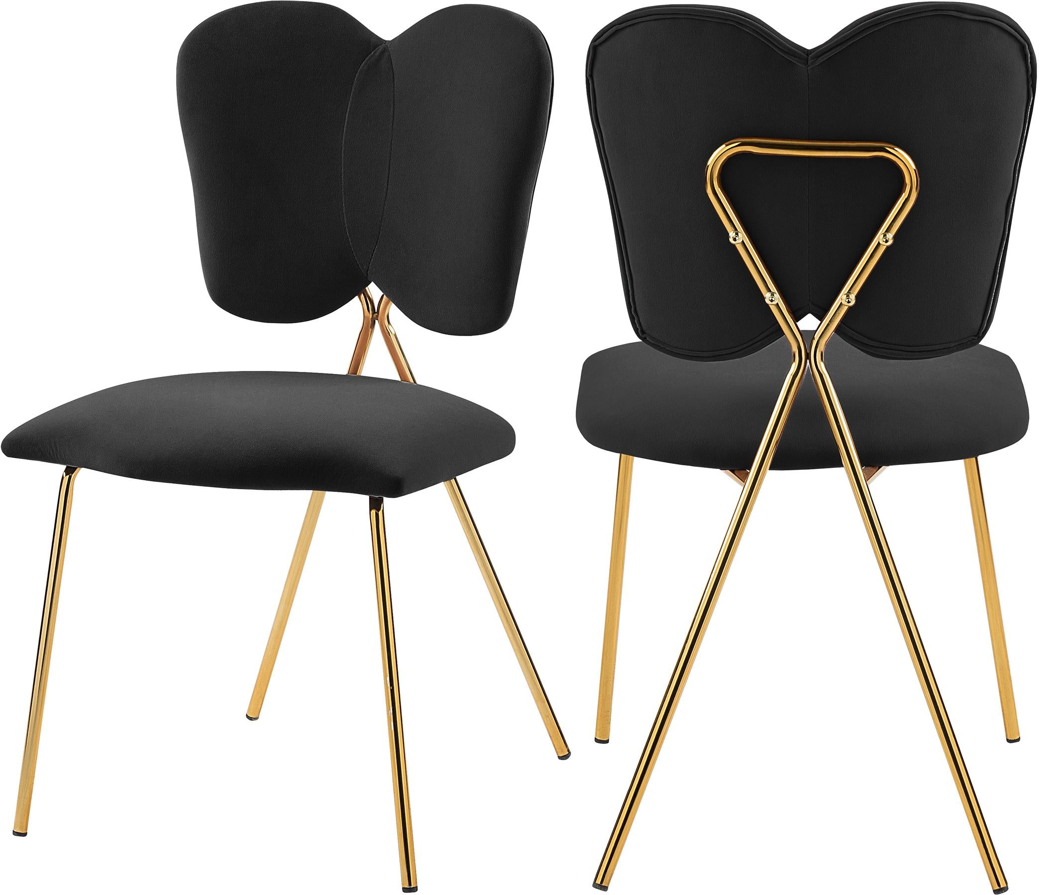 Angel Black Velvet Dining Chair - Luxury Home Furniture (MI)