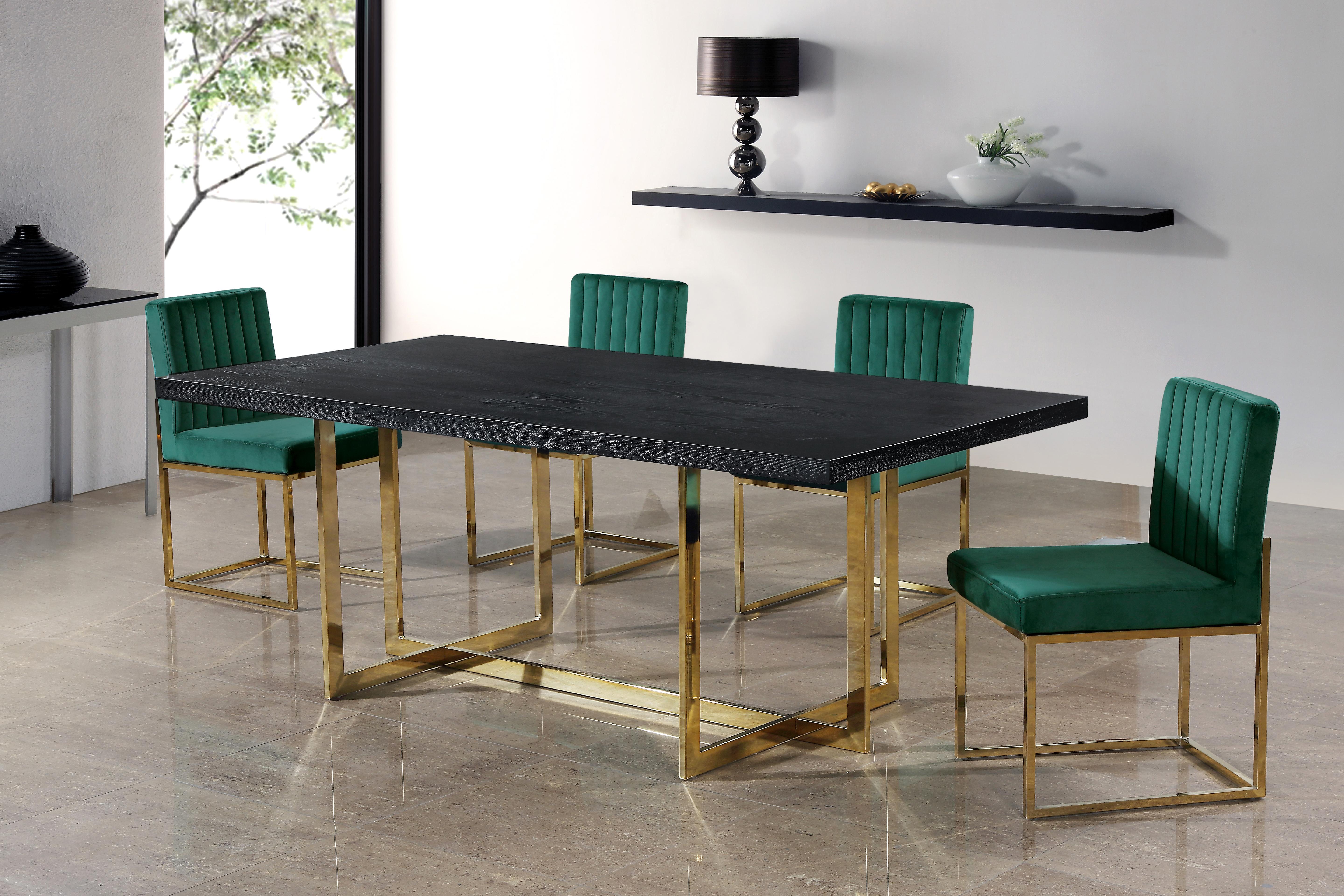 Giselle Green Velvet Dining Chair - Luxury Home Furniture (MI)