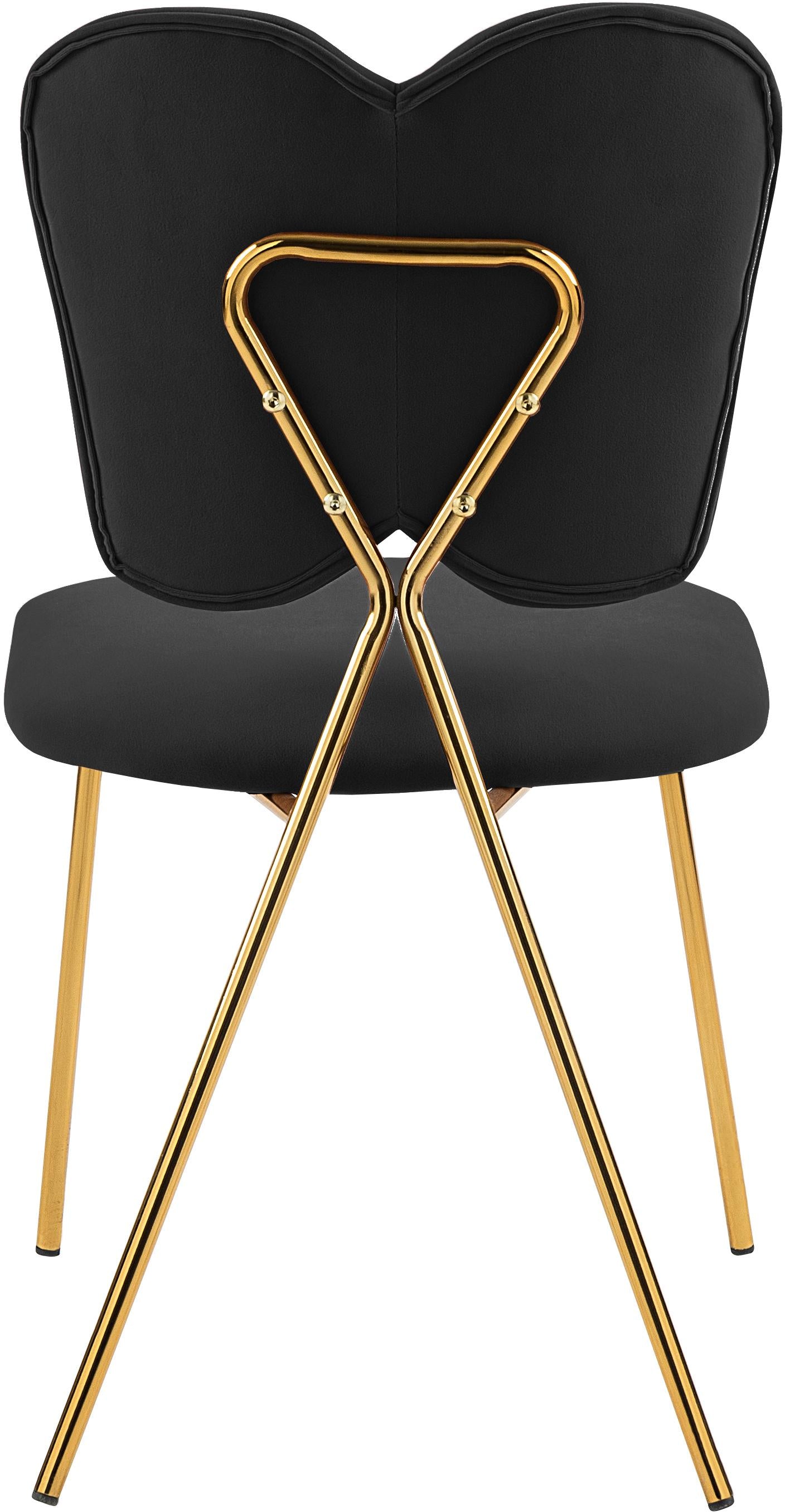 Angel Black Velvet Dining Chair - Luxury Home Furniture (MI)