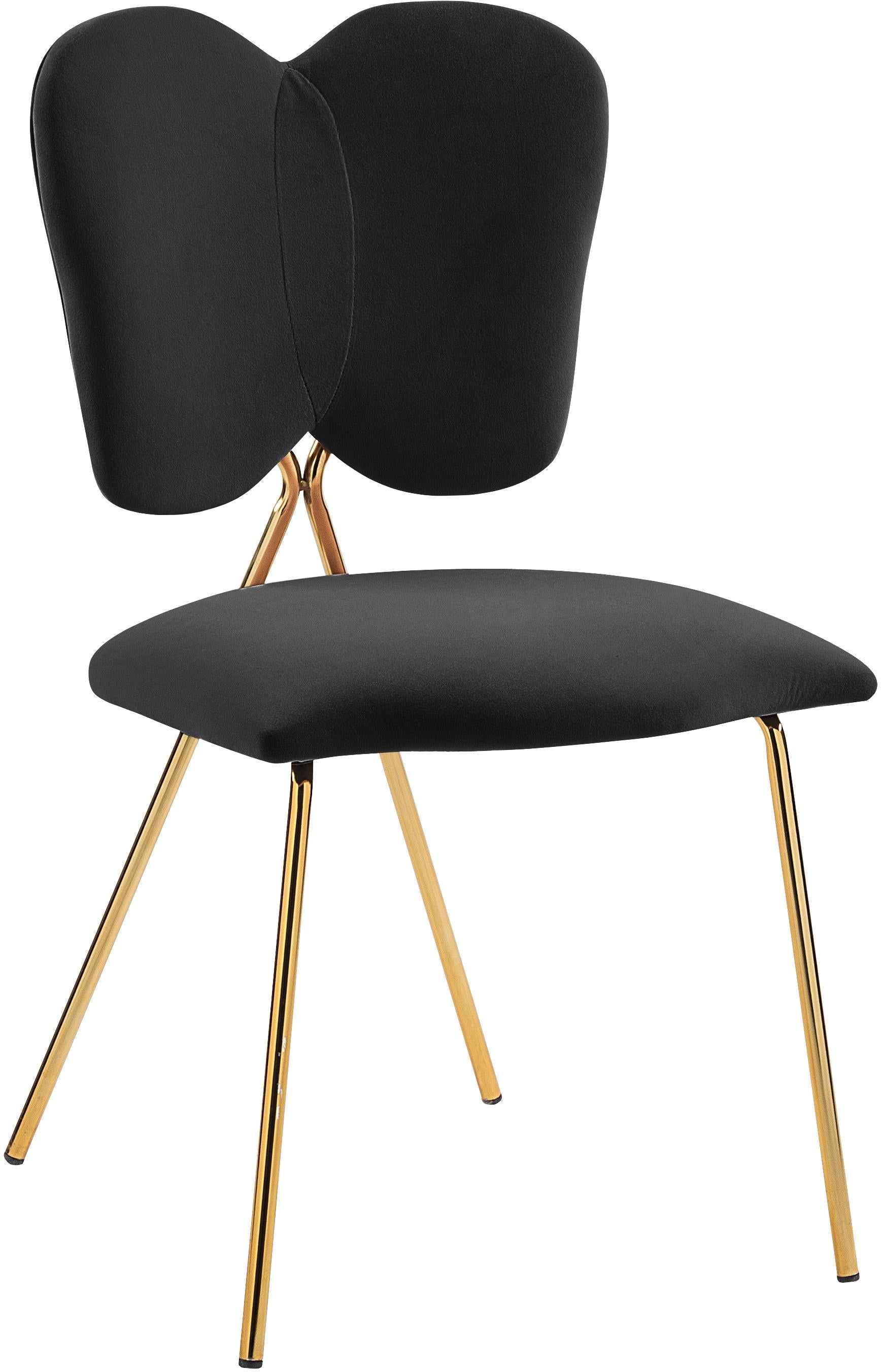 Angel Black Velvet Dining Chair - Luxury Home Furniture (MI)