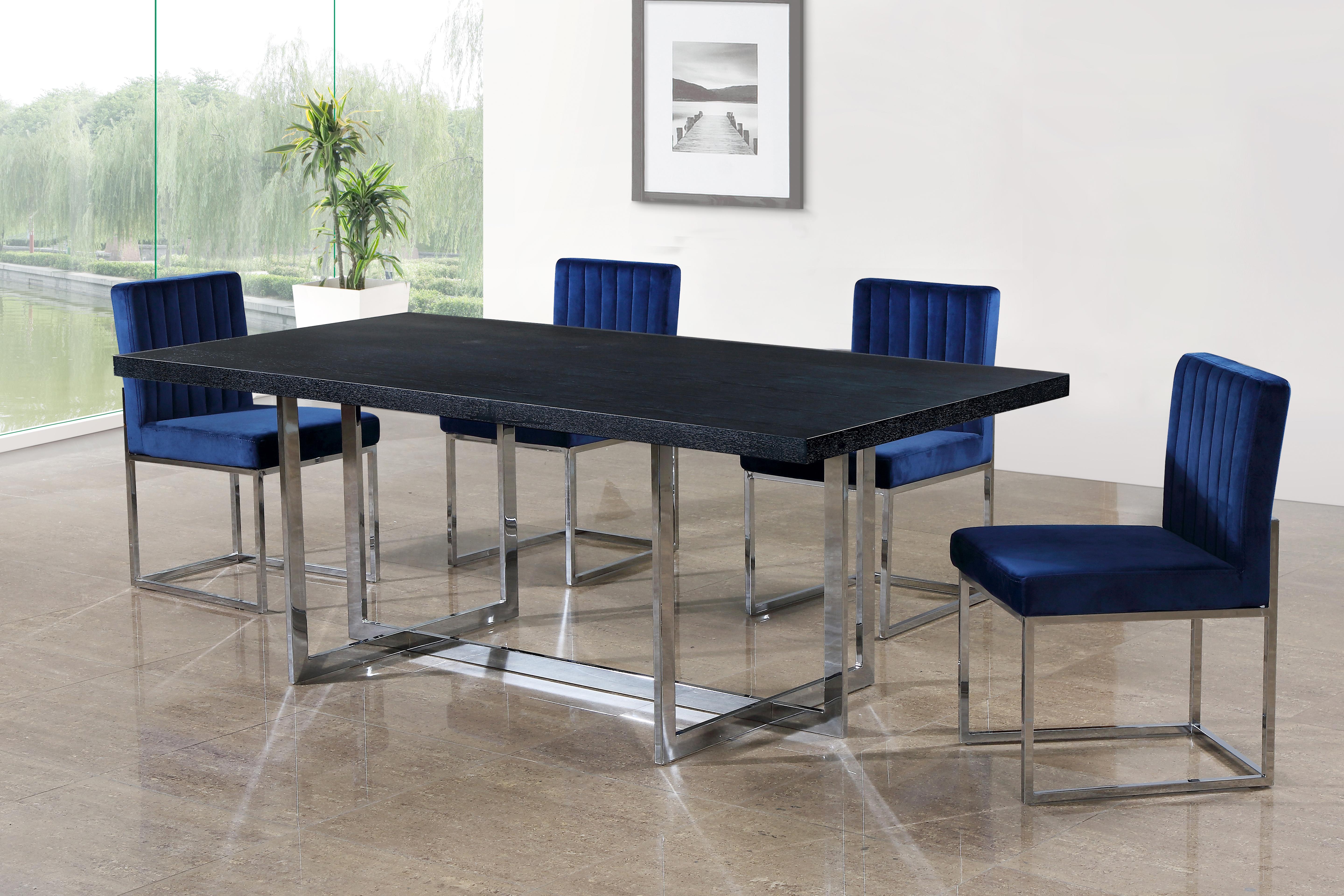 Giselle Navy Velvet Dining Chair - Luxury Home Furniture (MI)