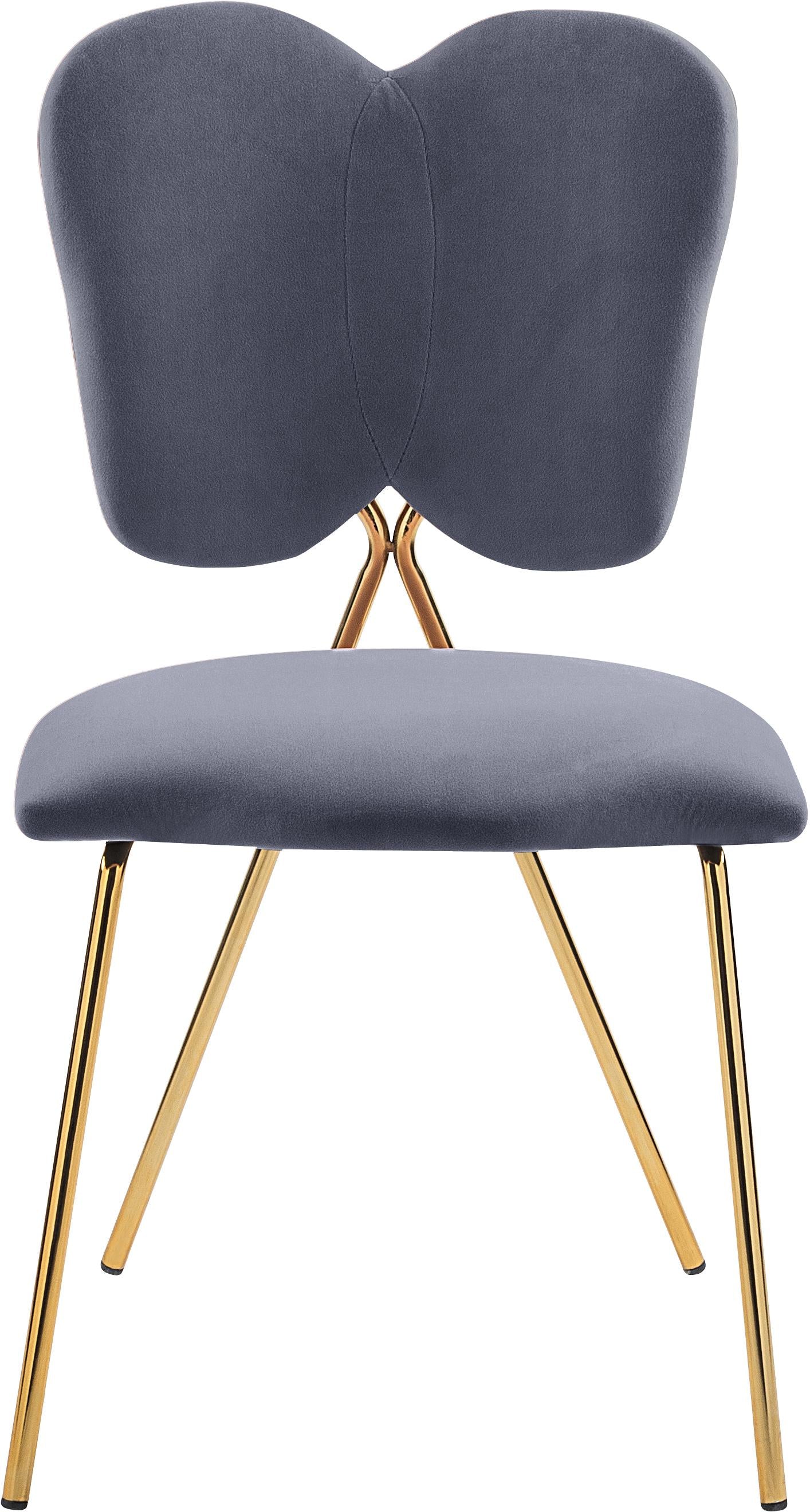 Angel Grey Velvet Dining Chair - Luxury Home Furniture (MI)
