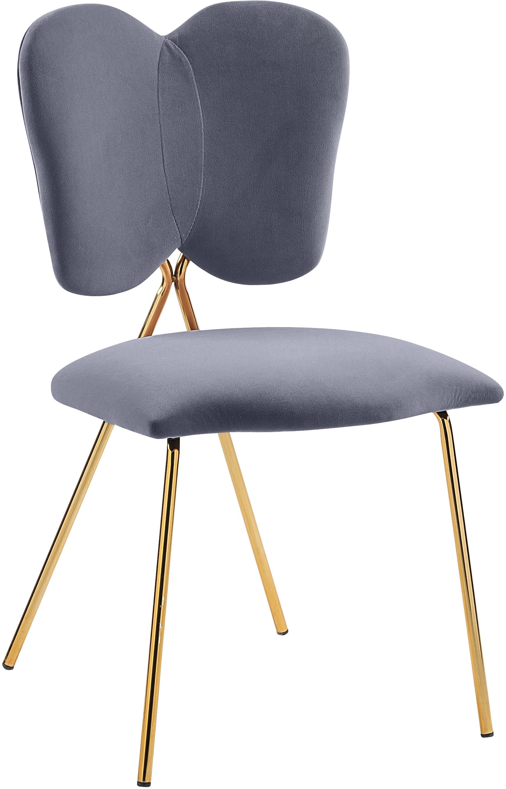 Angel Grey Velvet Dining Chair - Luxury Home Furniture (MI)
