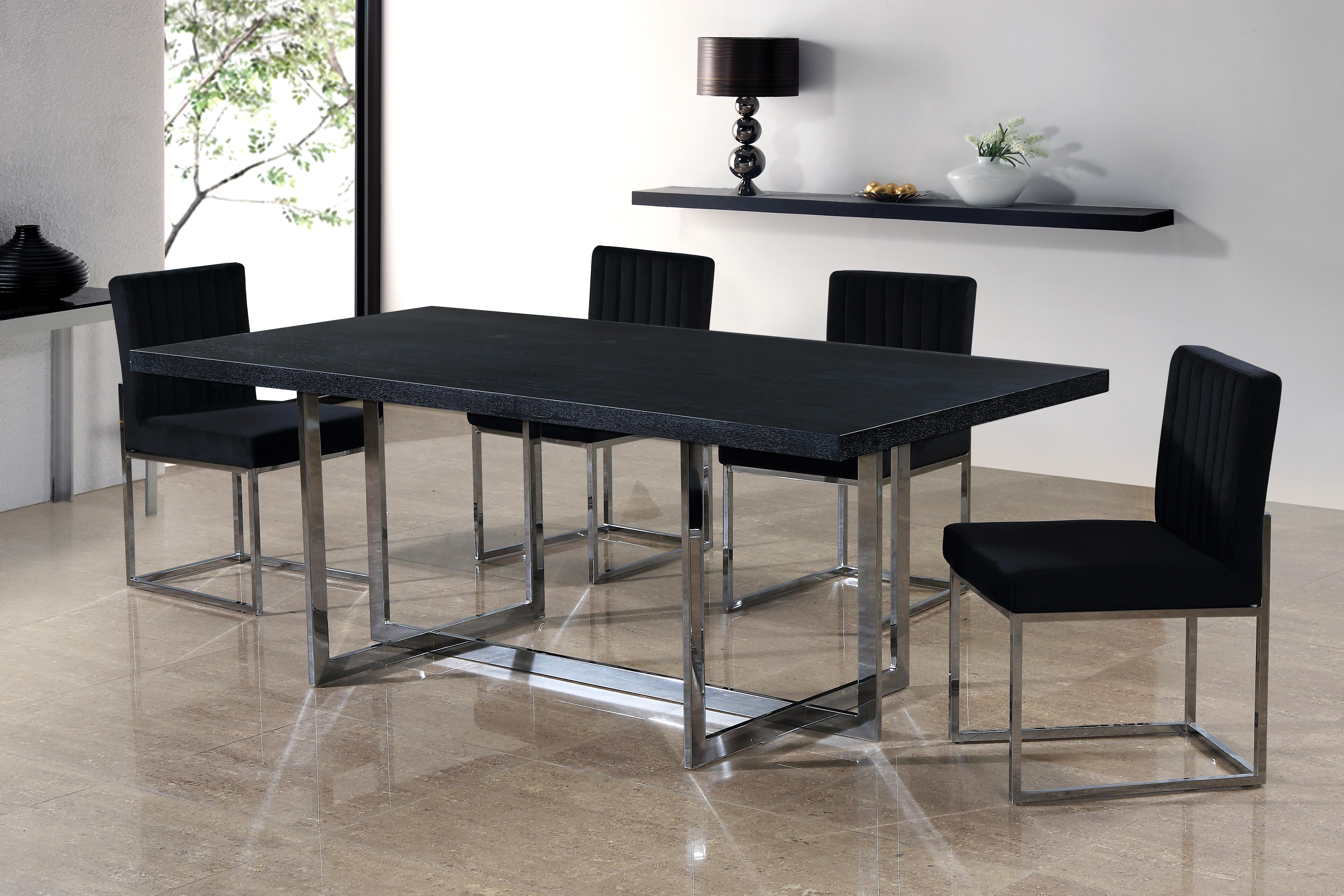 Giselle Black Velvet Dining Chair - Luxury Home Furniture (MI)