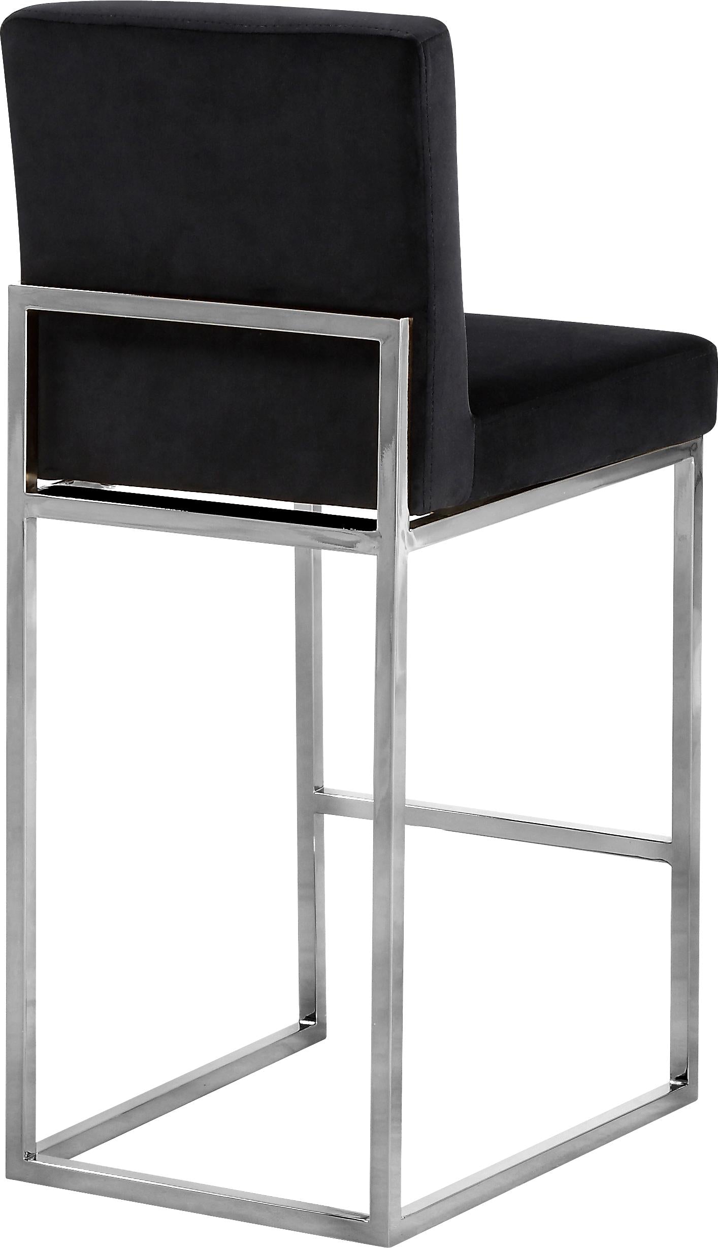 Giselle Black Velvet Stool - Luxury Home Furniture (MI)