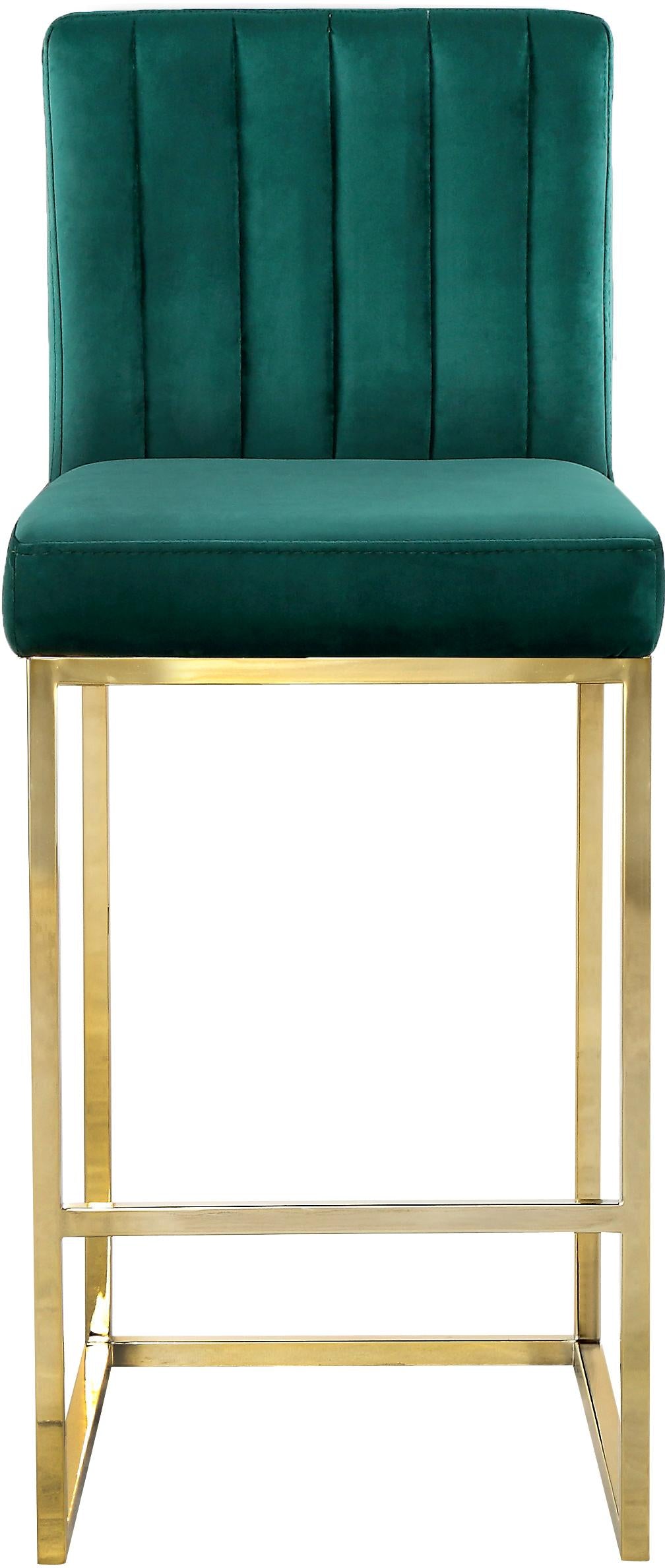 Giselle Green Velvet Stool - Luxury Home Furniture (MI)