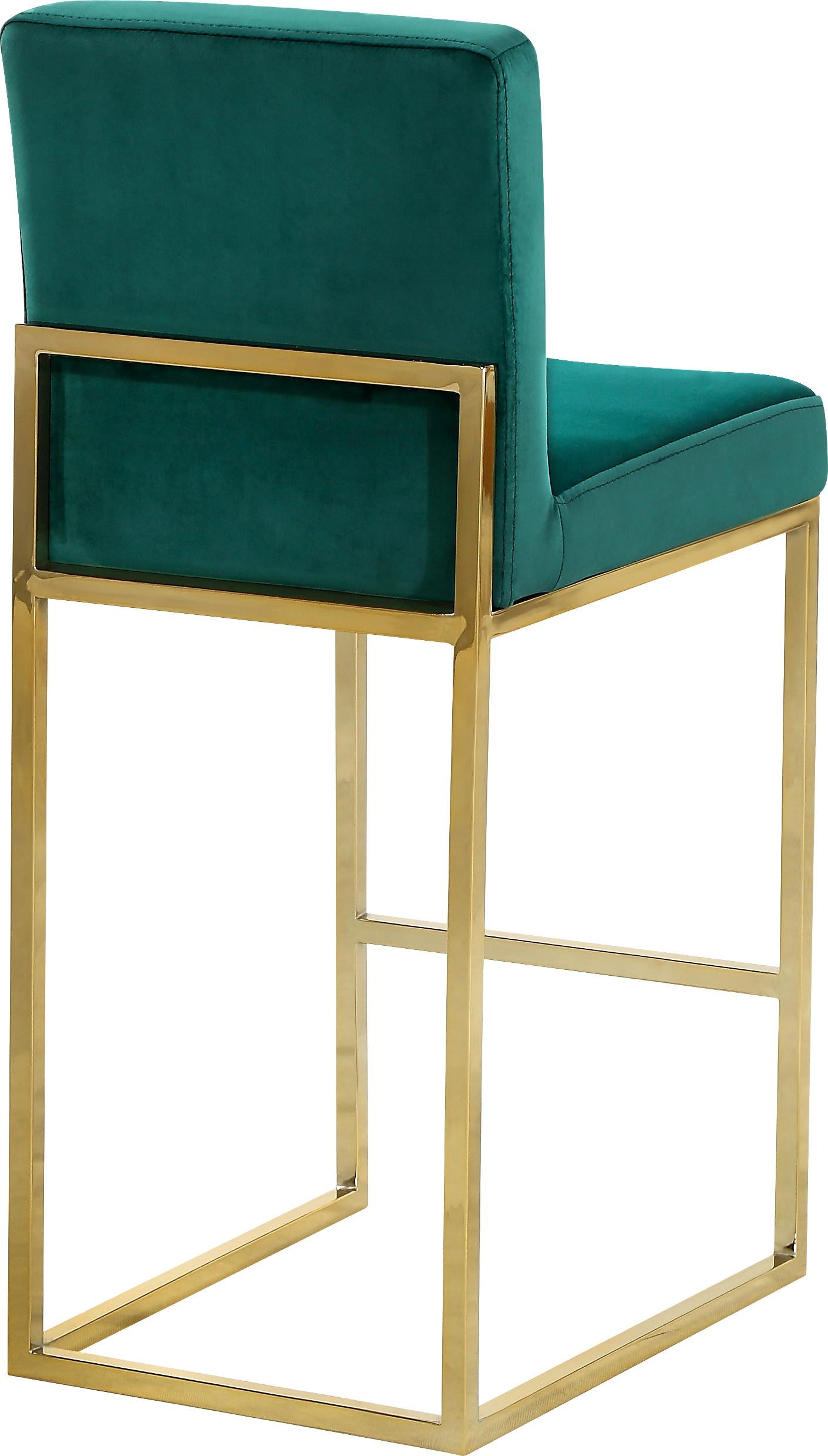 Giselle Green Velvet Stool - Luxury Home Furniture (MI)