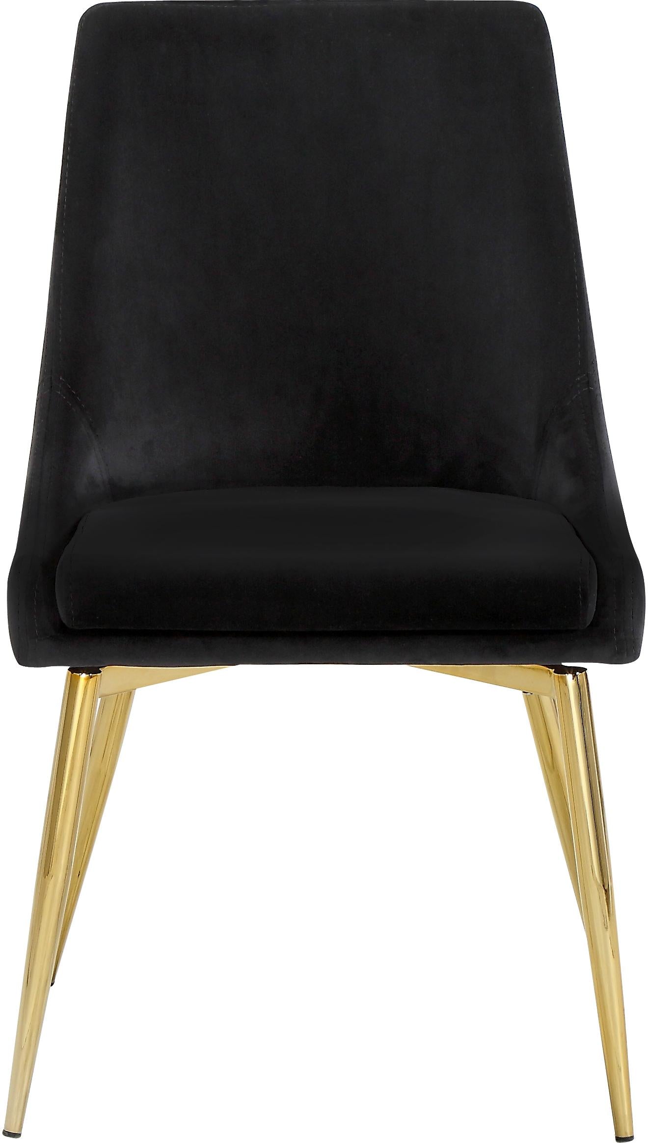 Karina Black Velvet Dining Chair - Luxury Home Furniture (MI)